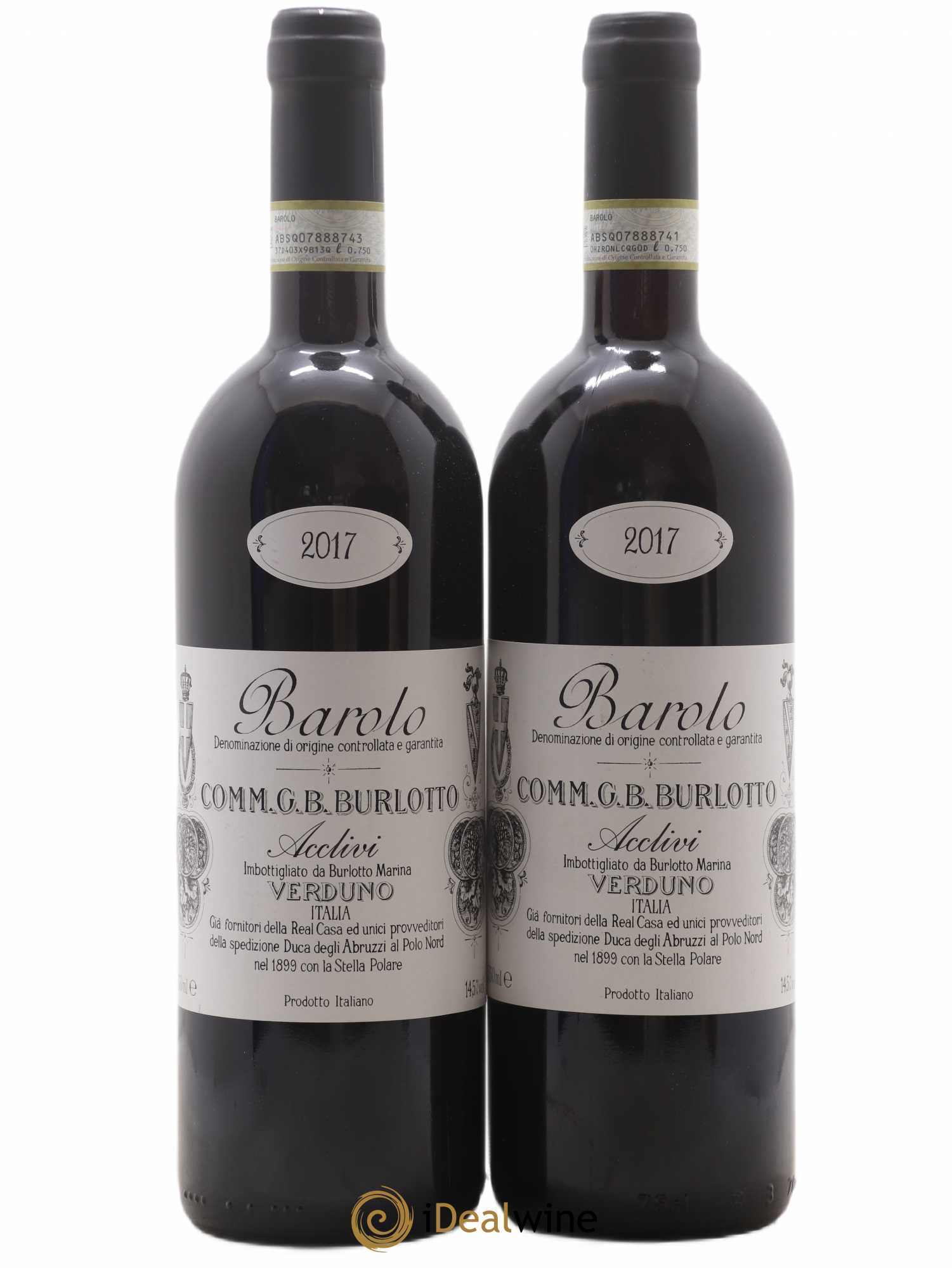 Barolo DOCG Acclivi Comm. Giovan Battista Burlotto 2017 - Lot de 2 bouteilles - 0