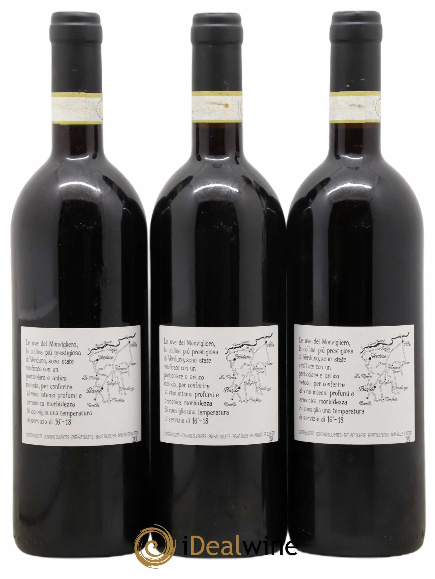 Barolo DOCG Monvigliero Comm. Giovan Battista Burlotto 2011 - Lot de 3 bouteilles - 1