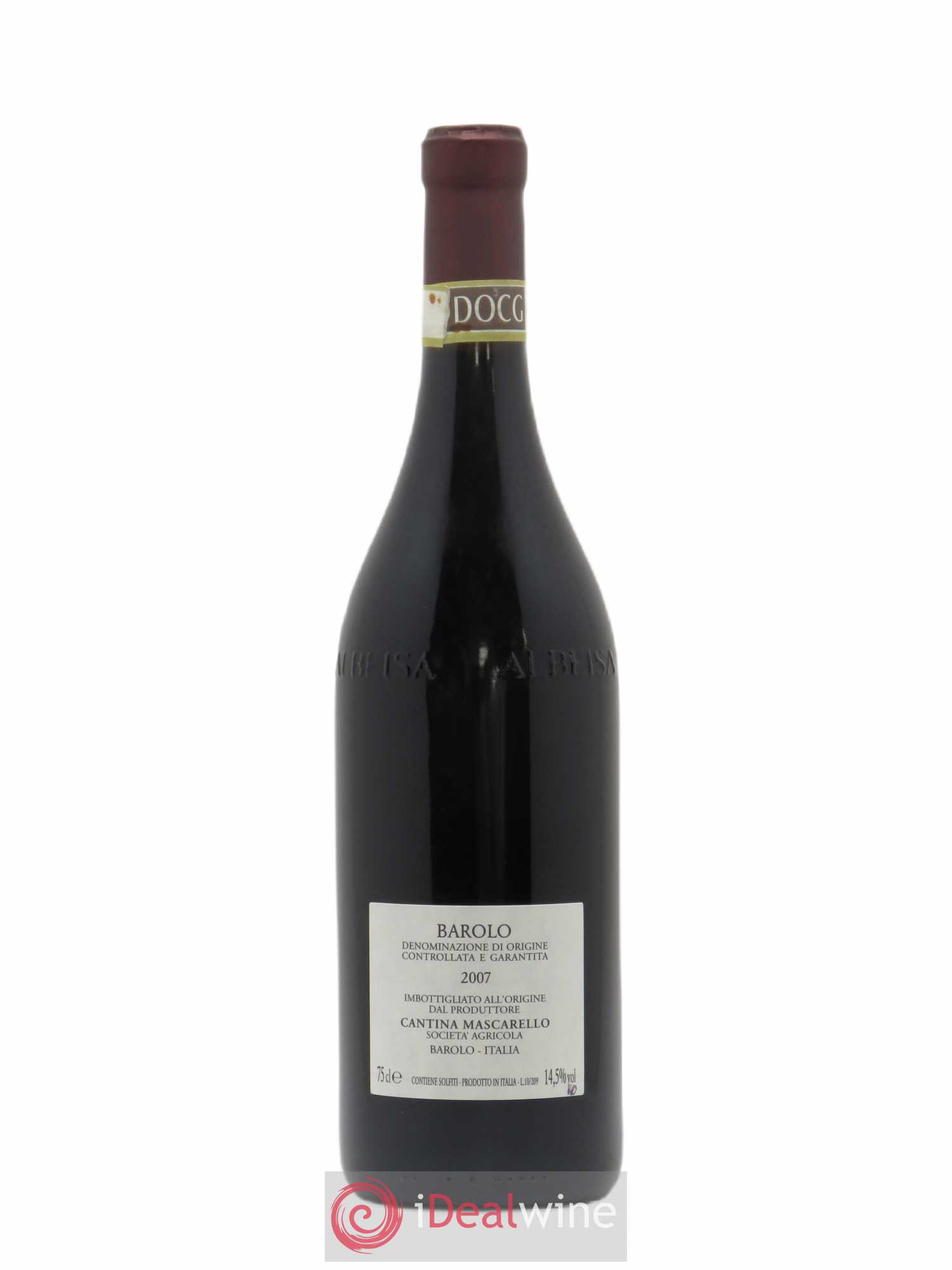 Barolo DOCG Bartolo Mascarello 2007 - Lot de 1 bouteille - 1