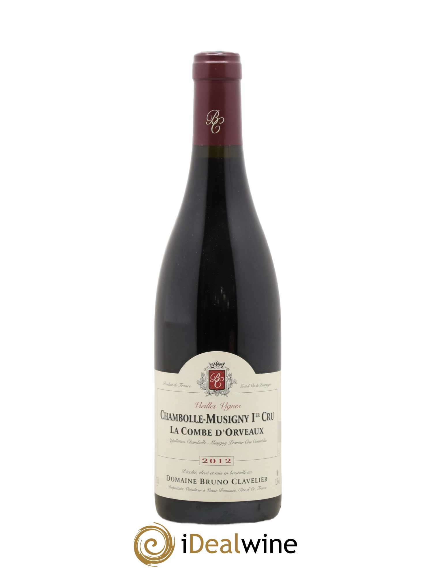 Chambolle-Musigny 1er Cru La Combe d'Orveaux Vieilles Vignes Bruno Clavelier 2012 - Lot de 1 bouteille - 0