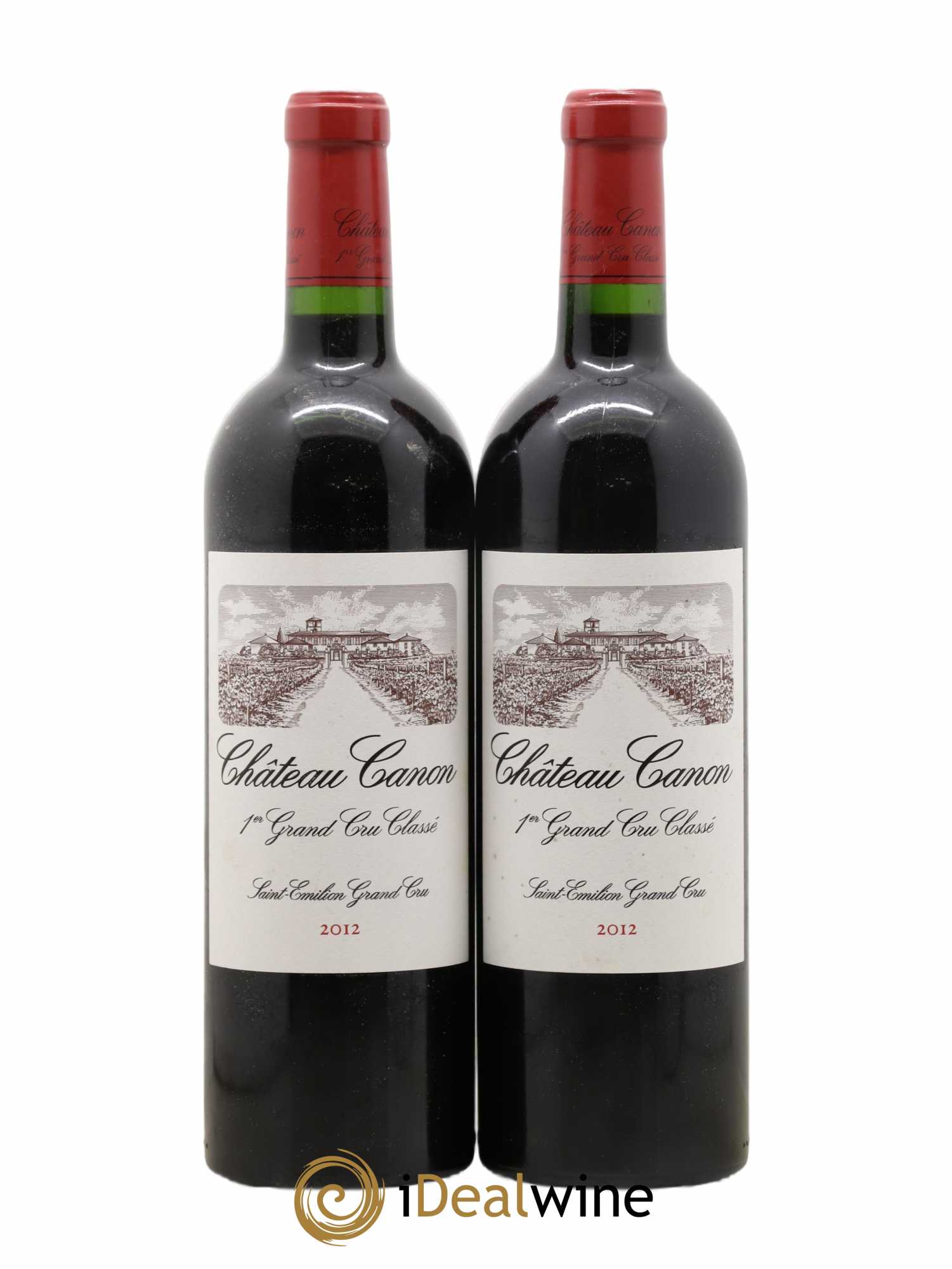 Château Canon 1er Grand Cru Classé B 2012 - Lot de 2 bouteilles - 0