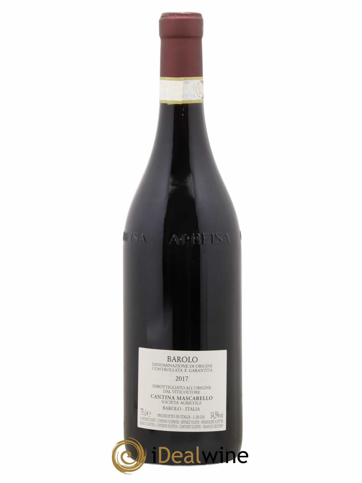 Barolo DOCG Bartolo Mascarello 2017 - Lot de 1 bouteille - 1