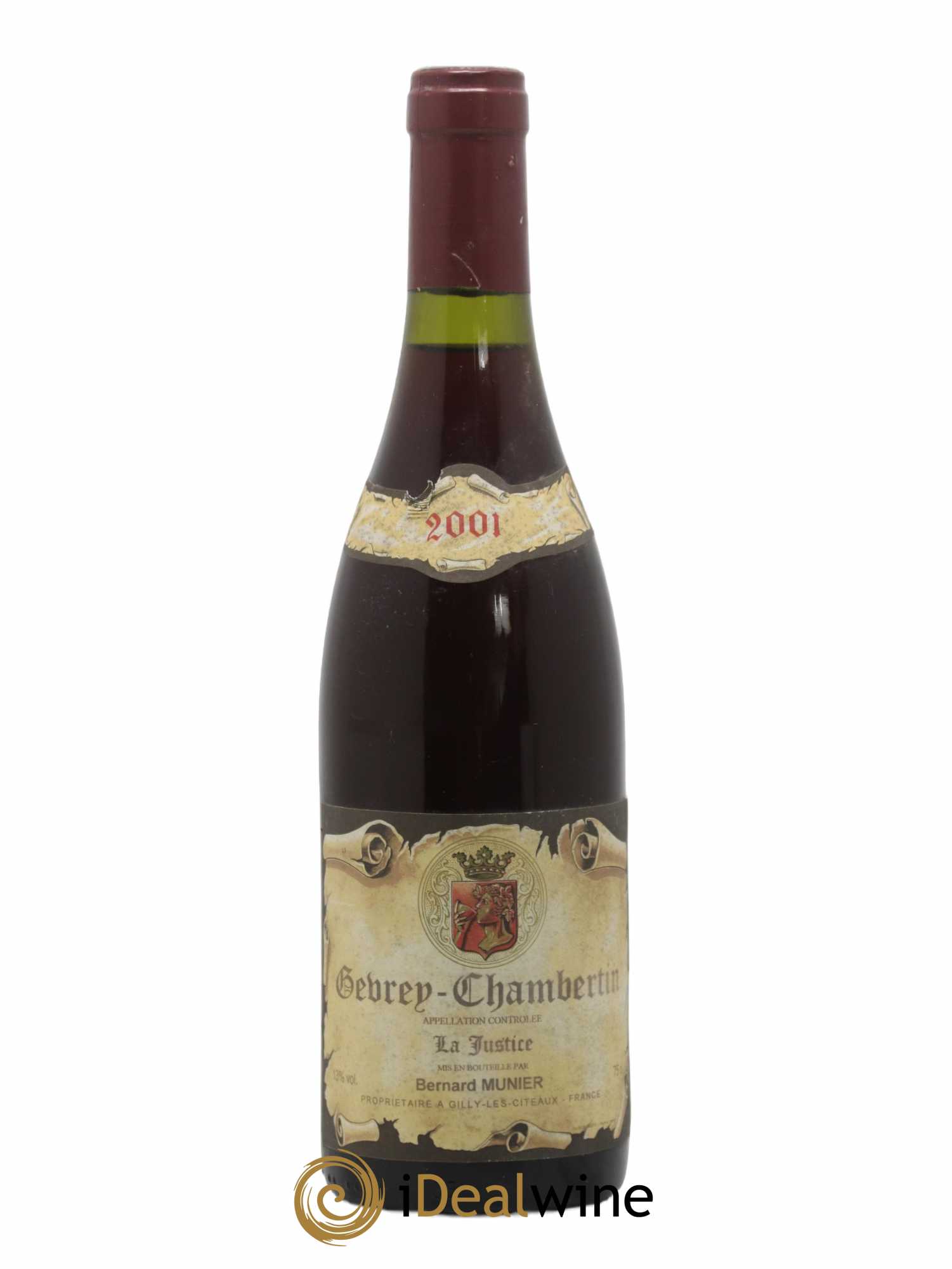 Gevrey-Chambertin La Justice Bernard Munier 2001 - Lot of 1 bottle - 0