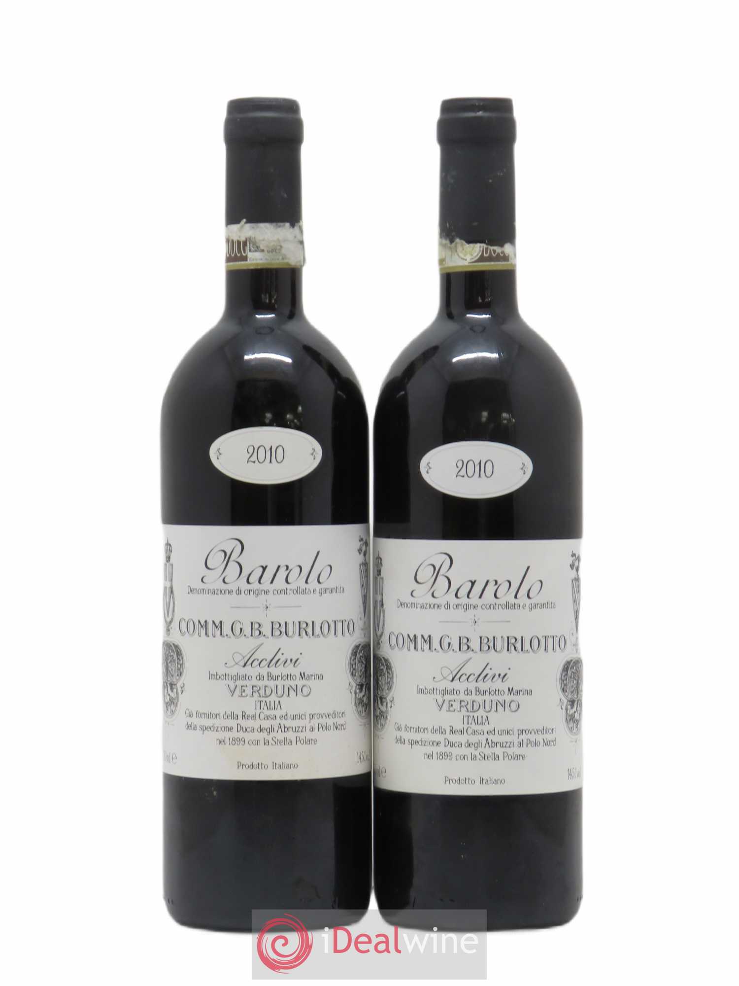 Barolo DOCG Acclivi Comm. Giovan Battista Burlotto 2010 - Lot de 2 bouteilles - 0