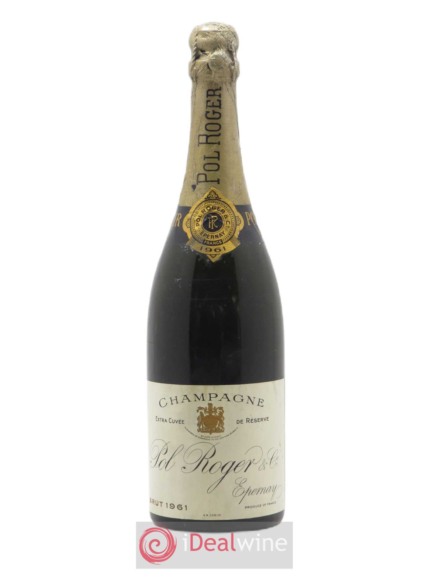 Brut Réserve Pol Roger 1961 - Lot de 1 bouteille - 0
