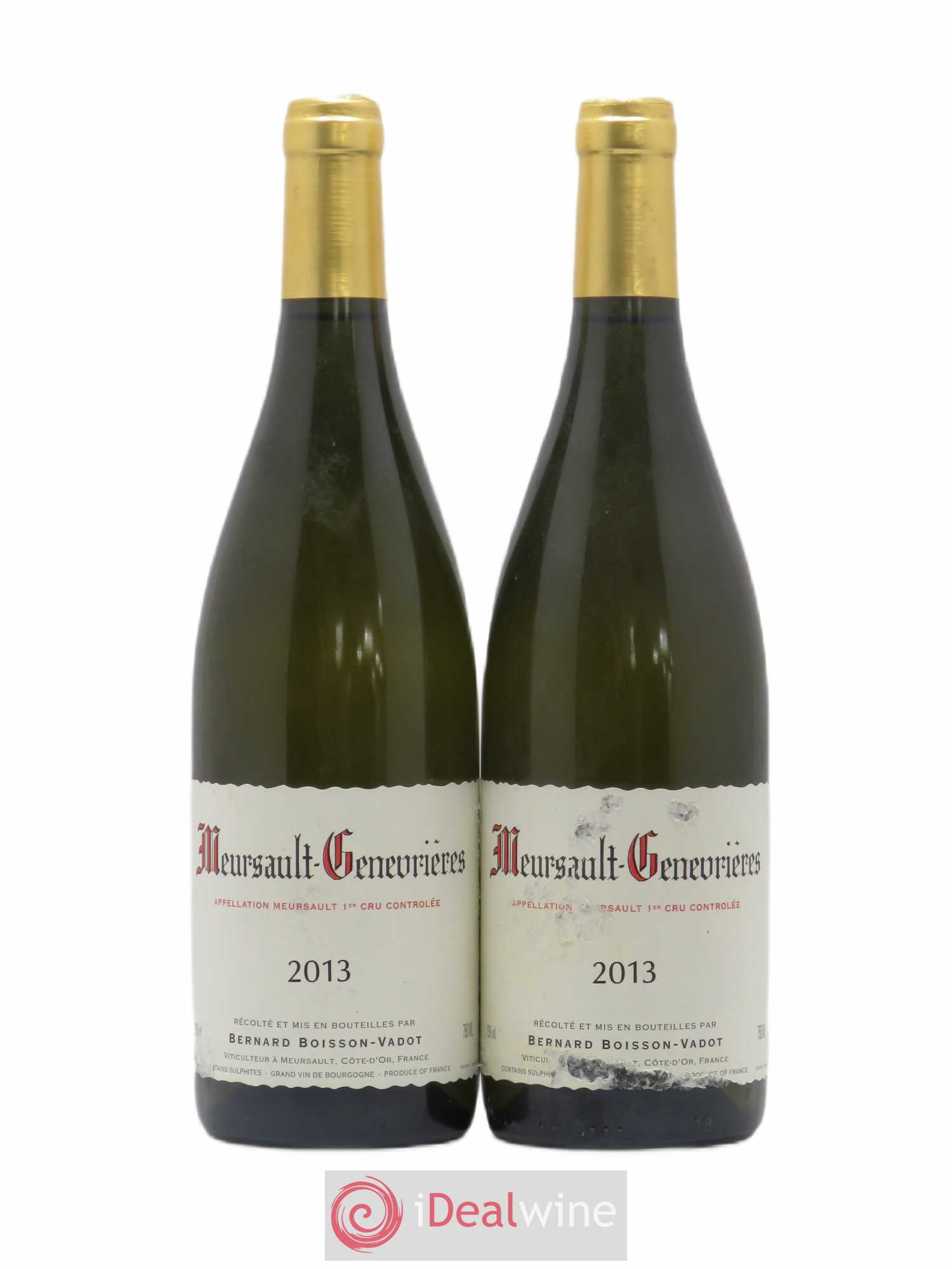 Meursault 1er Cru Genevrières Boisson-Vadot (Domaine) 2013 - Lot de 2 bouteilles - 0