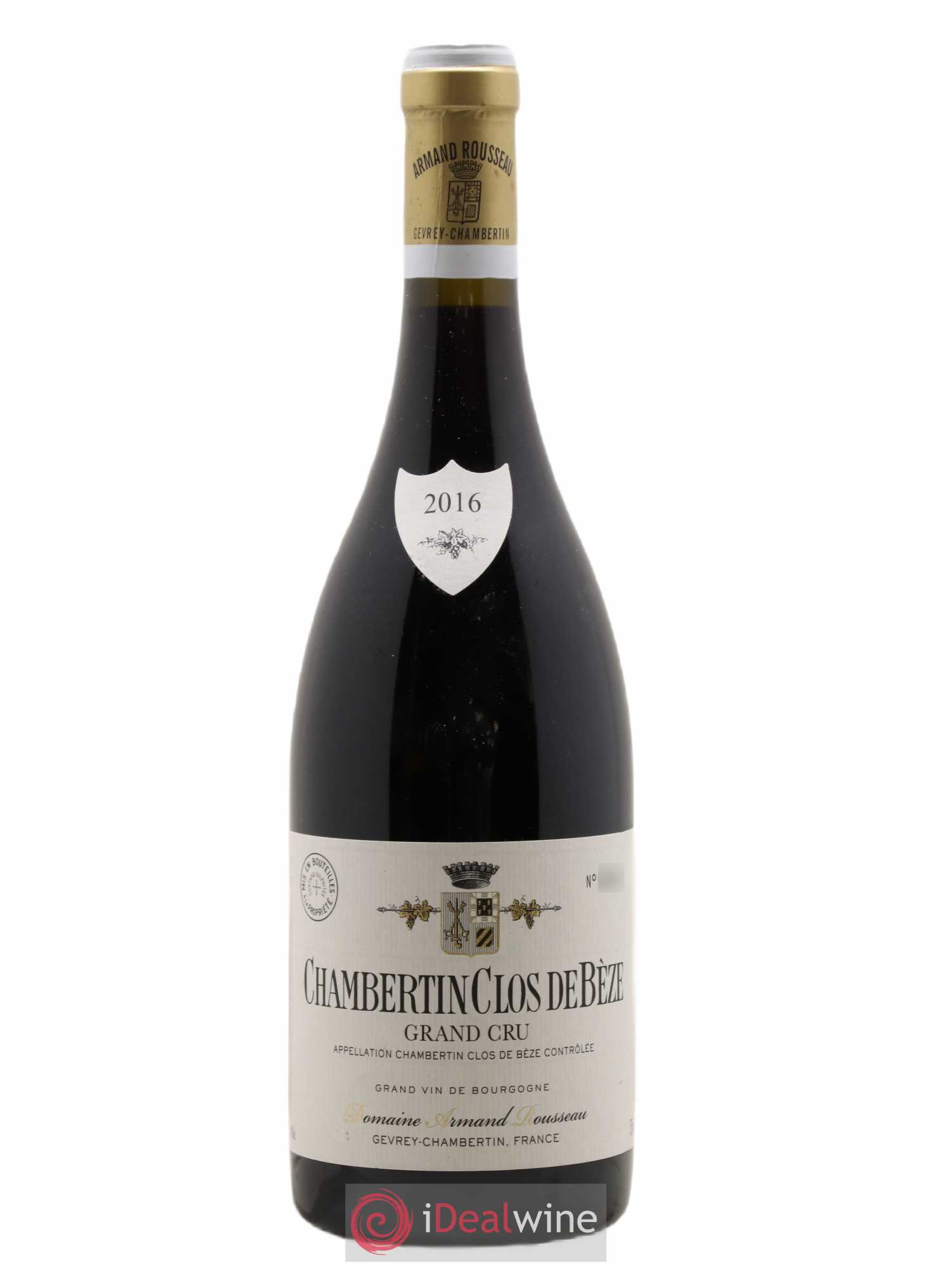 Chambertin Clos de Bèze Grand Cru Armand Rousseau (Domaine) 2016 - Lot de 1 bouteille - 0
