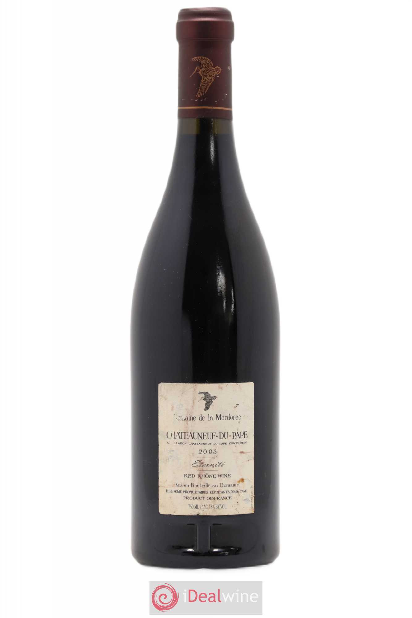 Châteauneuf-du-Pape La Plume du Peintre La Mordorée (Domaine de) 2003 - Lot de 1 bouteille - 1