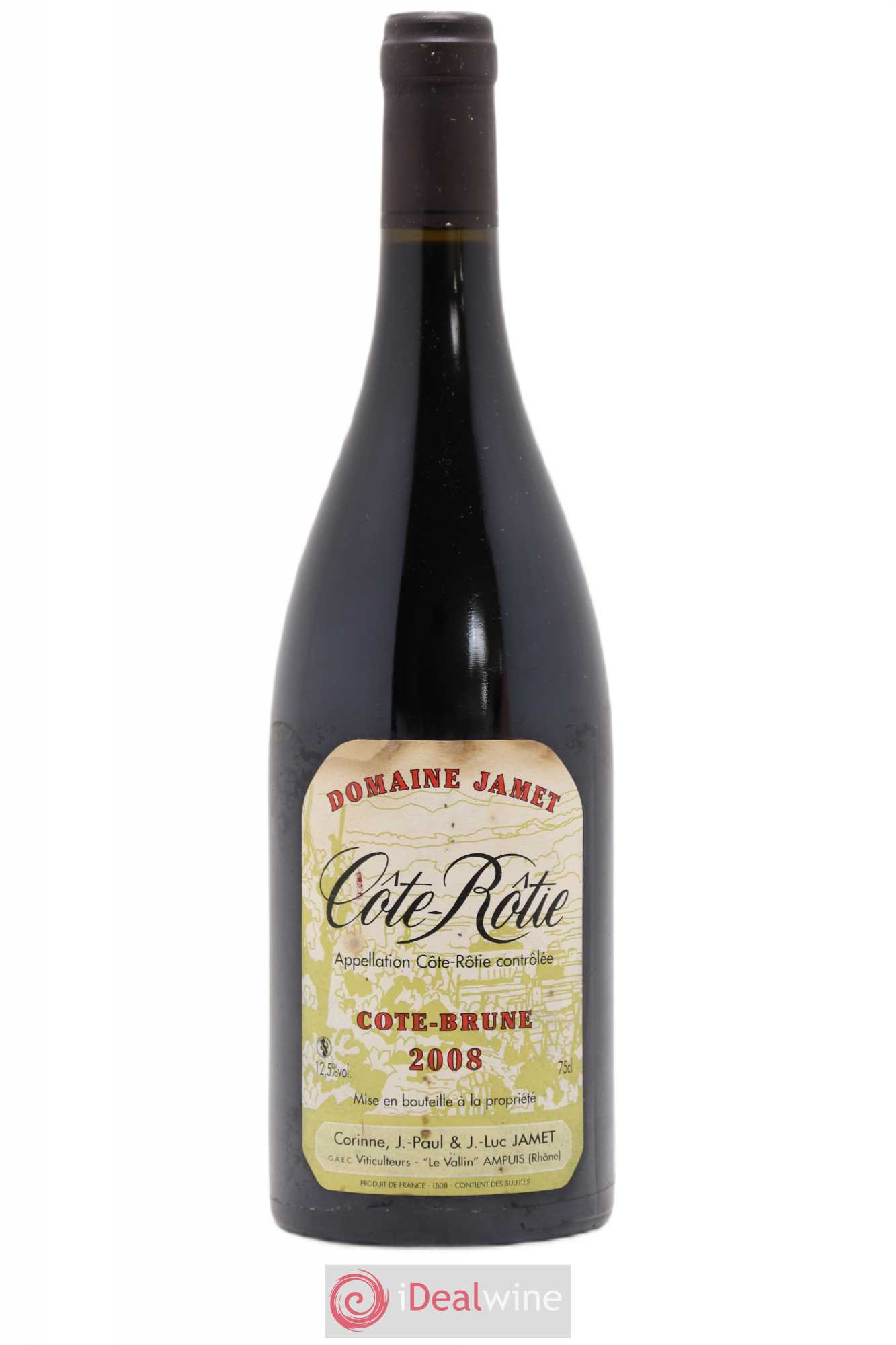 Côte-Rôtie Côte Brune Jamet (Domaine) 2008 - Lot de 1 bouteille - 0