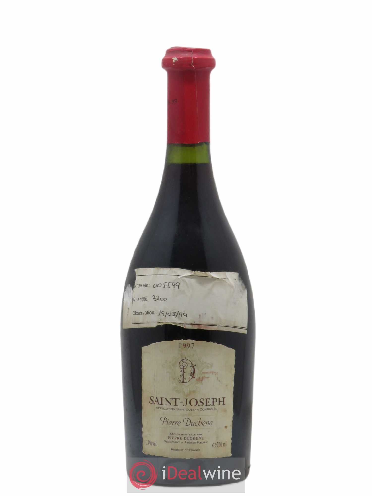 Saint-Joseph Pierre Duchene 1997 - Lot de 1 bouteille - 0