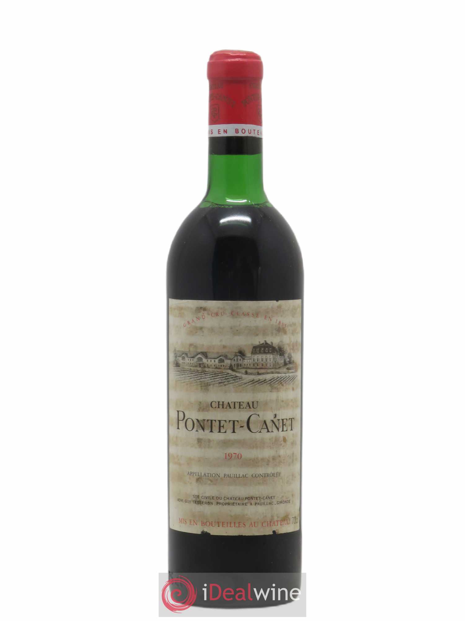 Château Pontet Canet 5ème Grand Cru Classé 1970 - Lot de 1 bouteille - 0