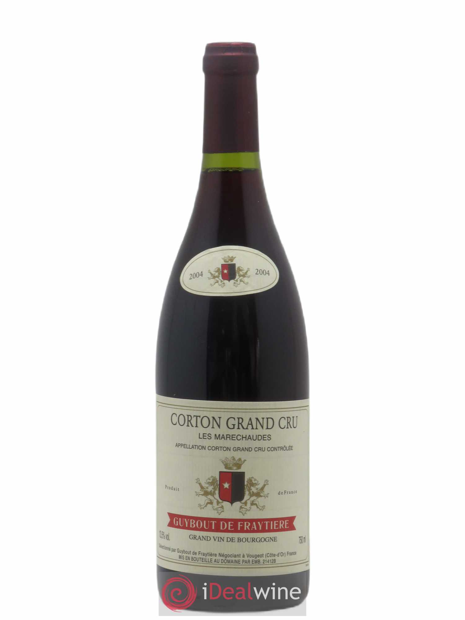 Corton Grand Cru Les Maréchaudes Guybout de Fraytiere 2004 - Posten von 1 Flasche - 0