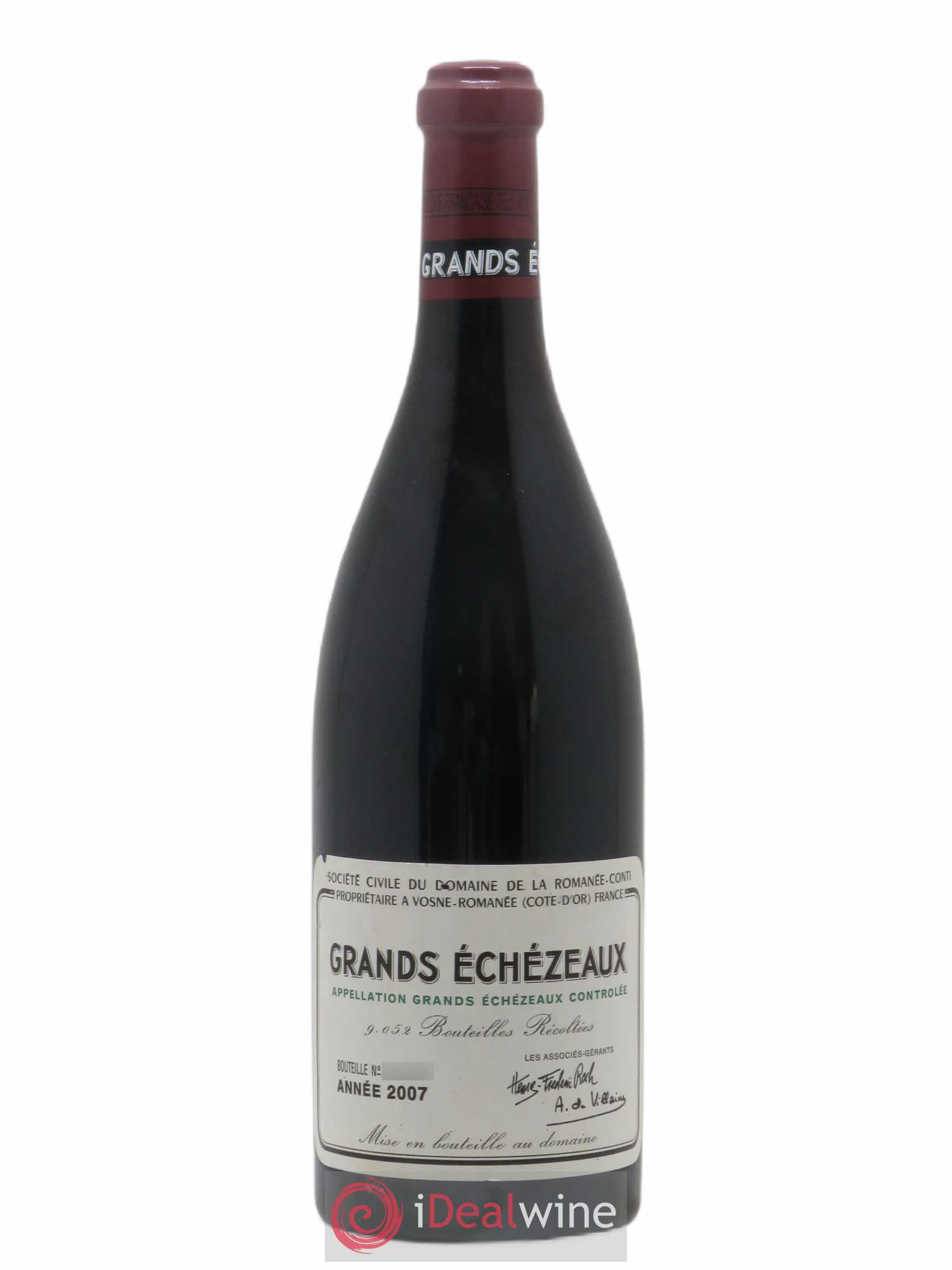Grands-Echezeaux Grand Cru Domaine de la Romanée-Conti 2007 - Lot de 1 bouteille - 0