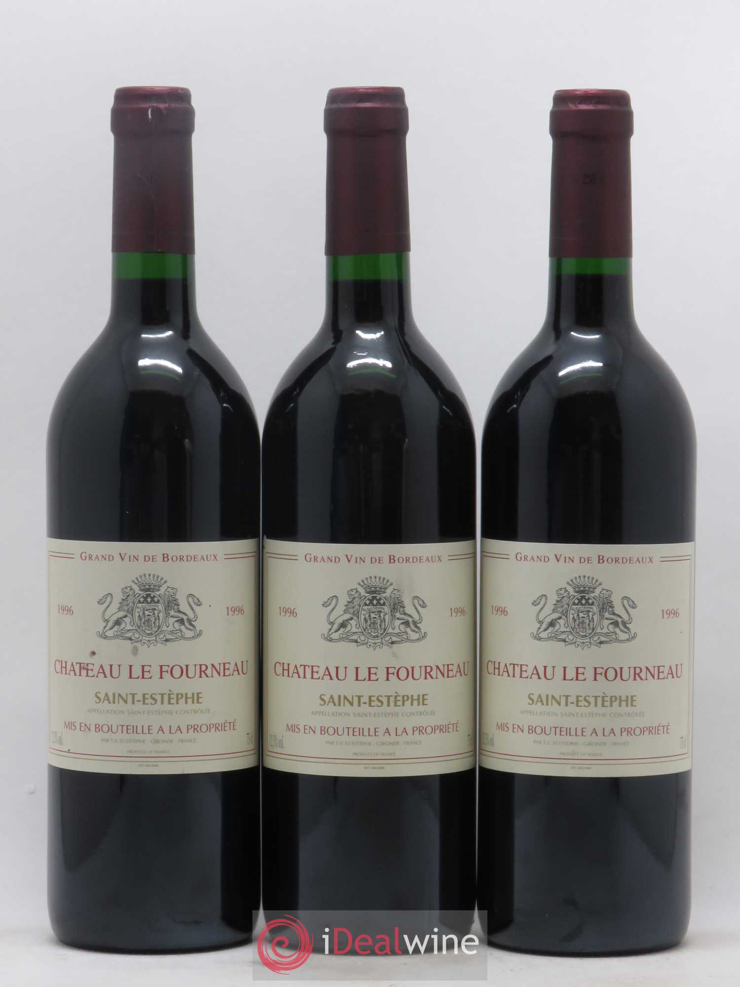 Saint-Estèphe Château Le Fourneau (sans prix de réserve) 1996 - Lot de 6 bouteilles - 1