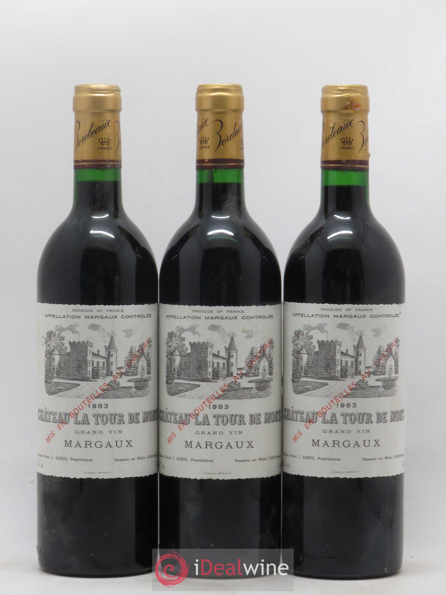 Château la Tour de Mons Cru Bourgeois 1983 - Lot de 6 bouteilles - 2