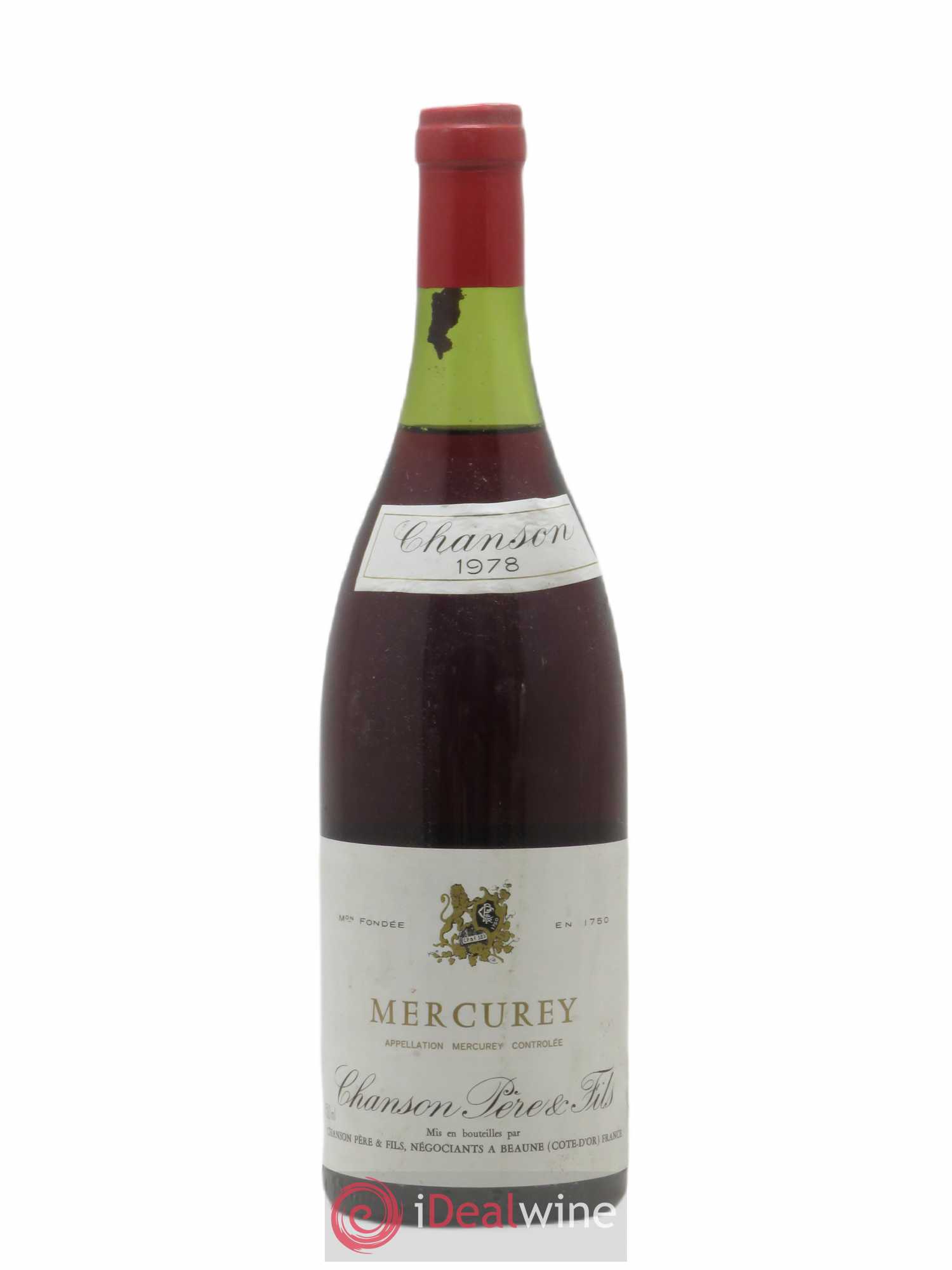 Mercurey Chanson 1978 - Lot de 1 bouteille - 0