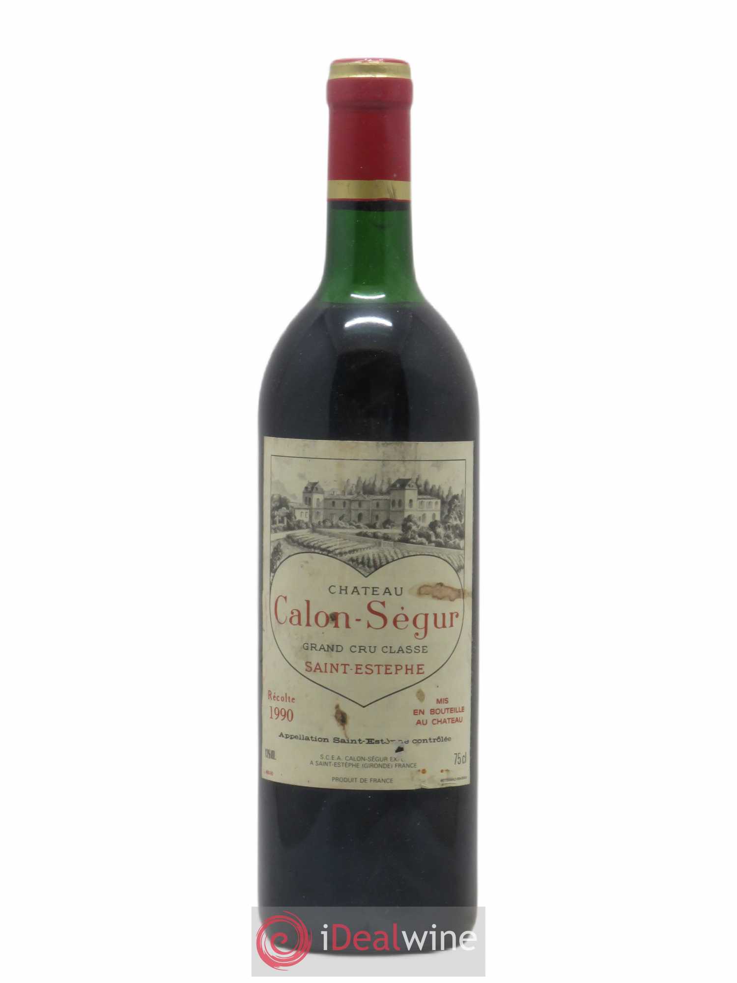 Château Calon Ségur 3ème Grand Cru Classé 1990 - Lot de 1 bouteille - 0