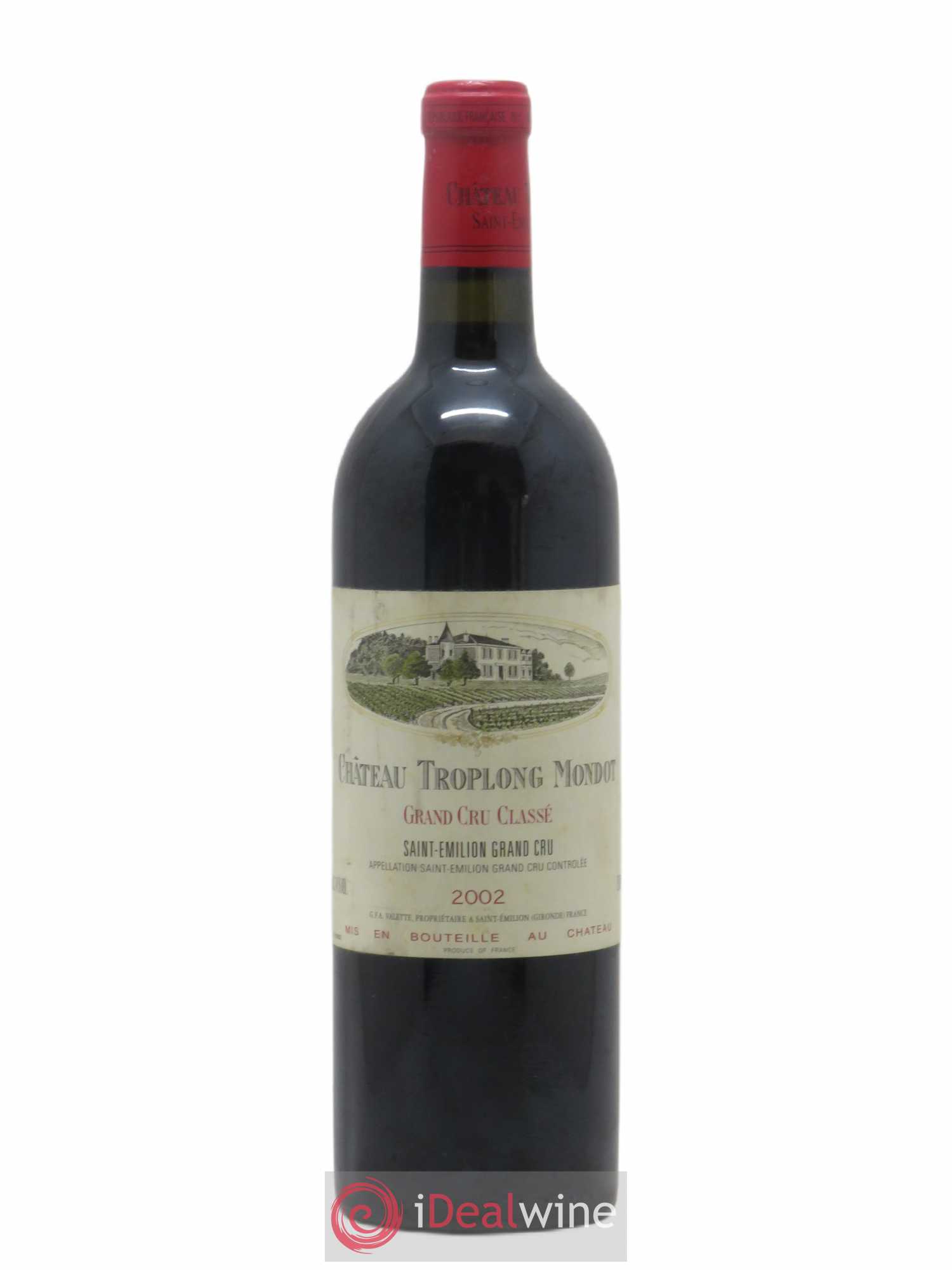 Château Troplong Mondot 1er Grand Cru Classé B 2002 - Lot de 1 bouteille - 0