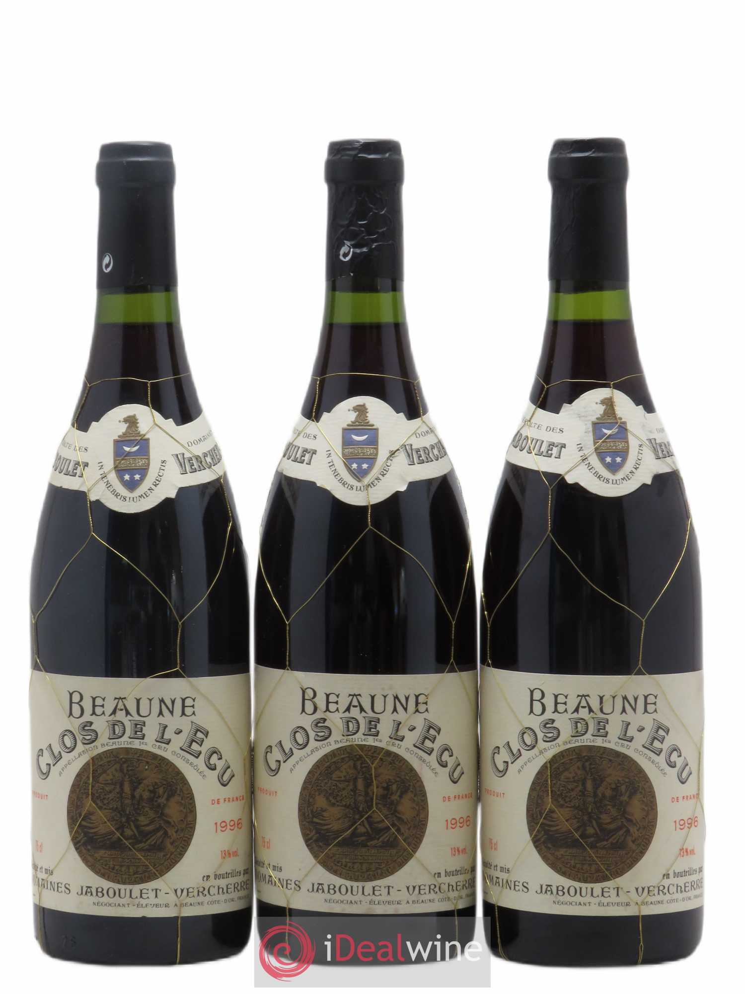 Beaune 1er Cru Clos de l'Ecu Jaboulet Vercherre 1996 - Posten von 3 Flaschen - 0