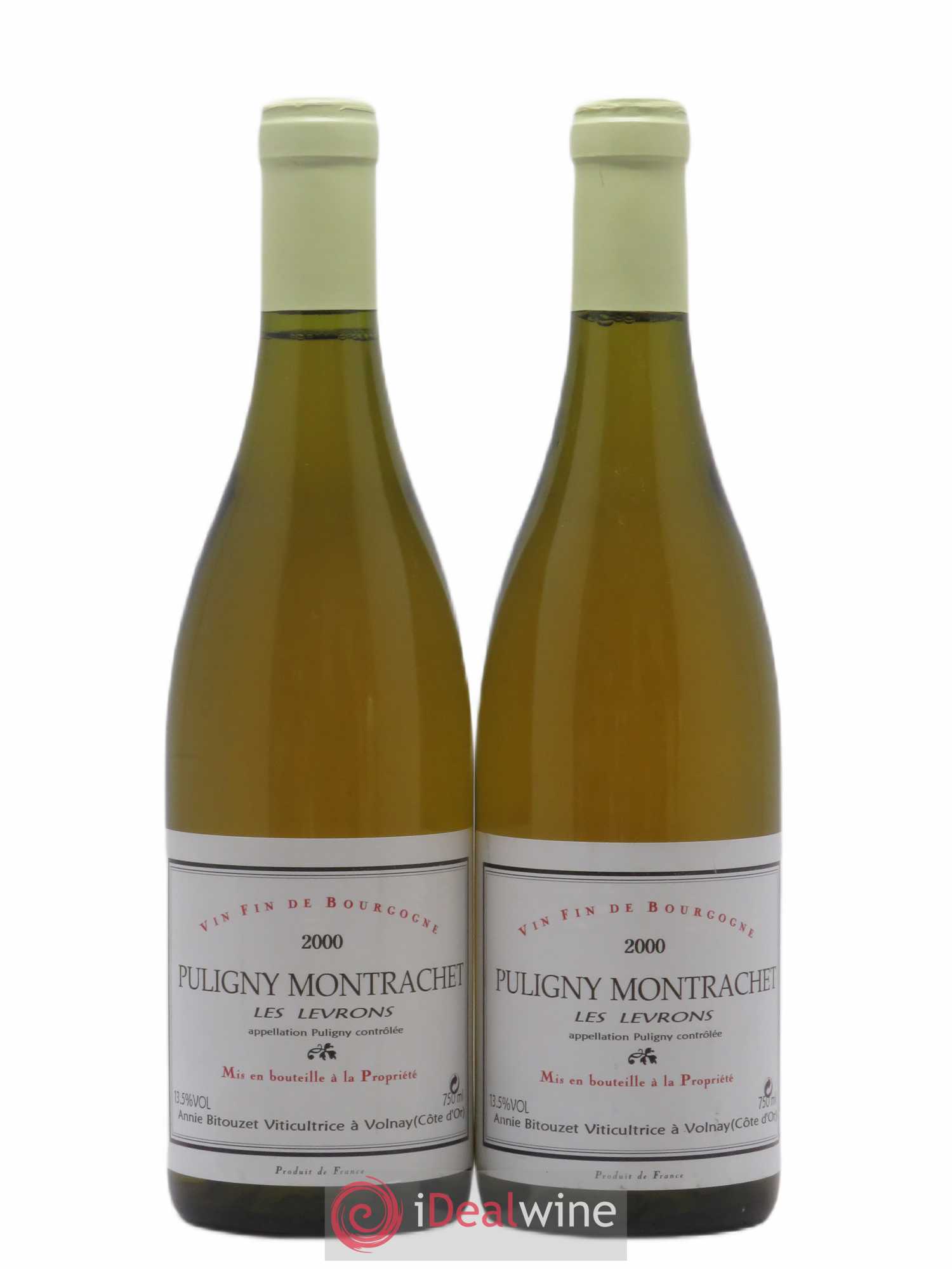 Puligny-Montrachet Les Levrons Bitouzet 2000 - Posten von 2 Flaschen - 0