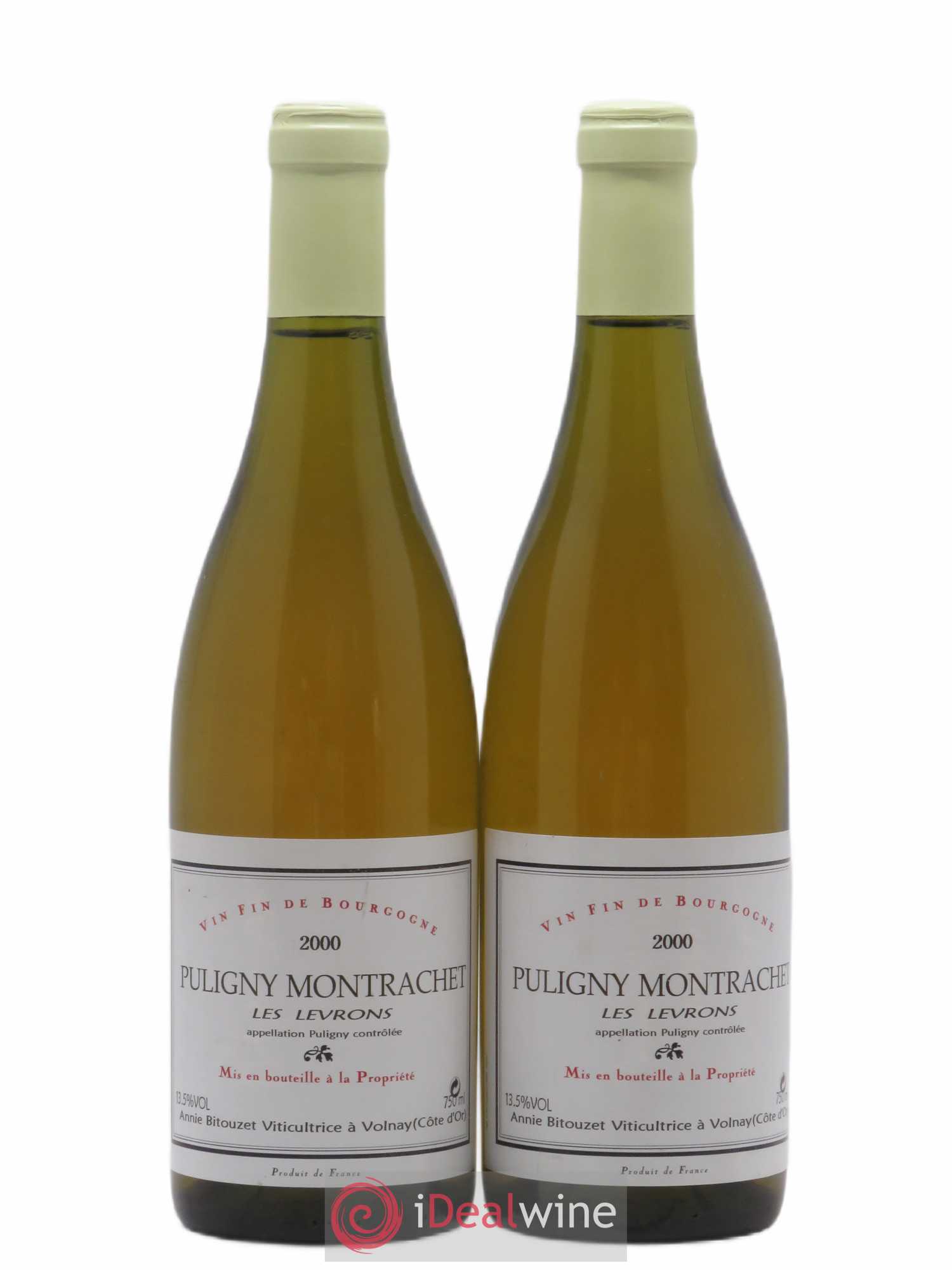 Puligny-Montrachet Les Levrons Bitouzet 2000 - Posten von 2 Flaschen - 0
