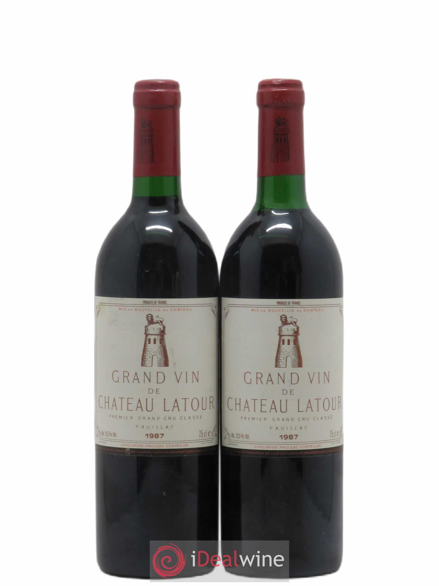 Château Latour 1er Grand Cru Classé 1987 - Lot de 2 bouteilles - 0