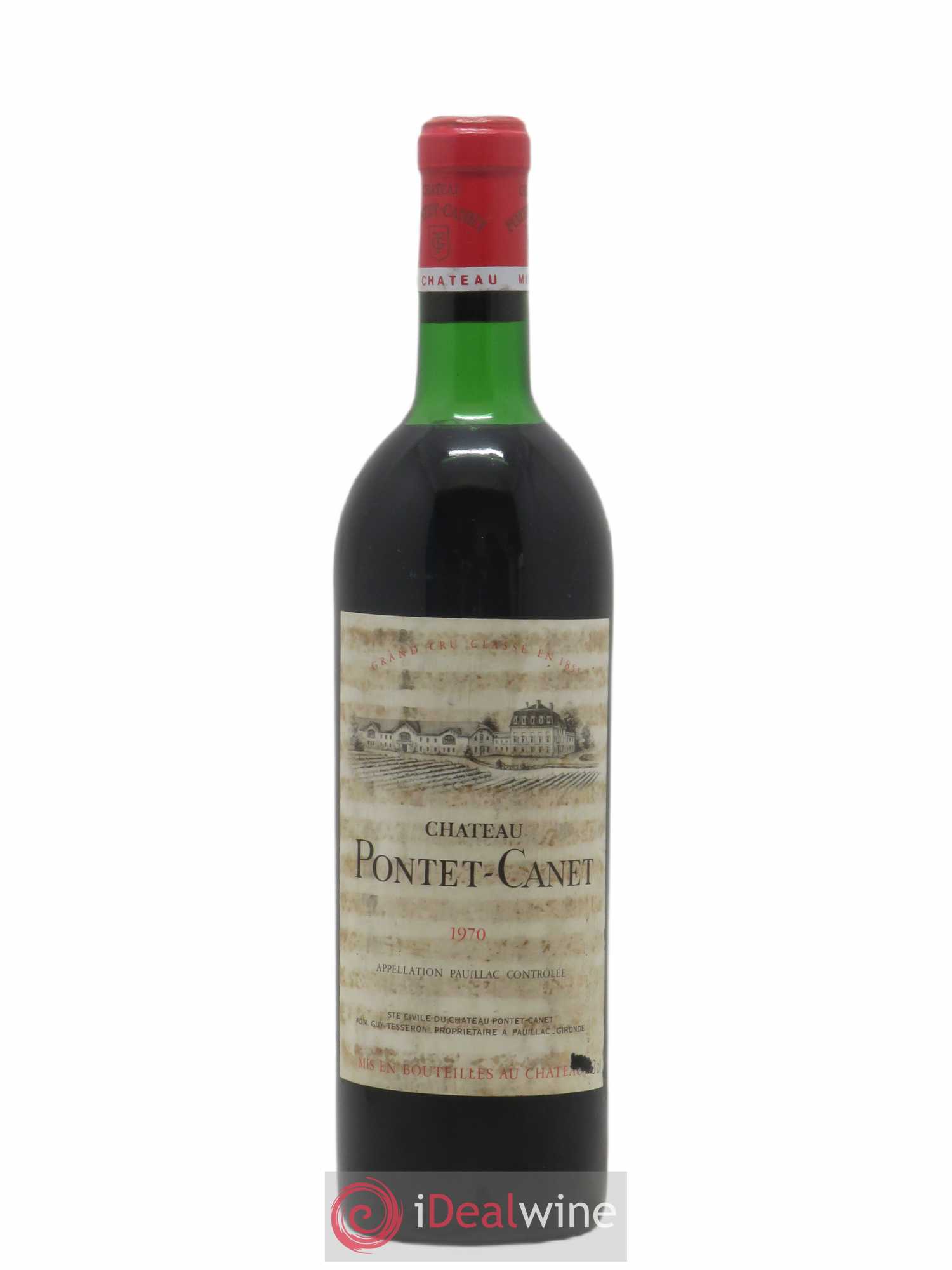 Château Pontet Canet 5ème Grand Cru Classé 1970 - Lot de 1 bouteille - 0