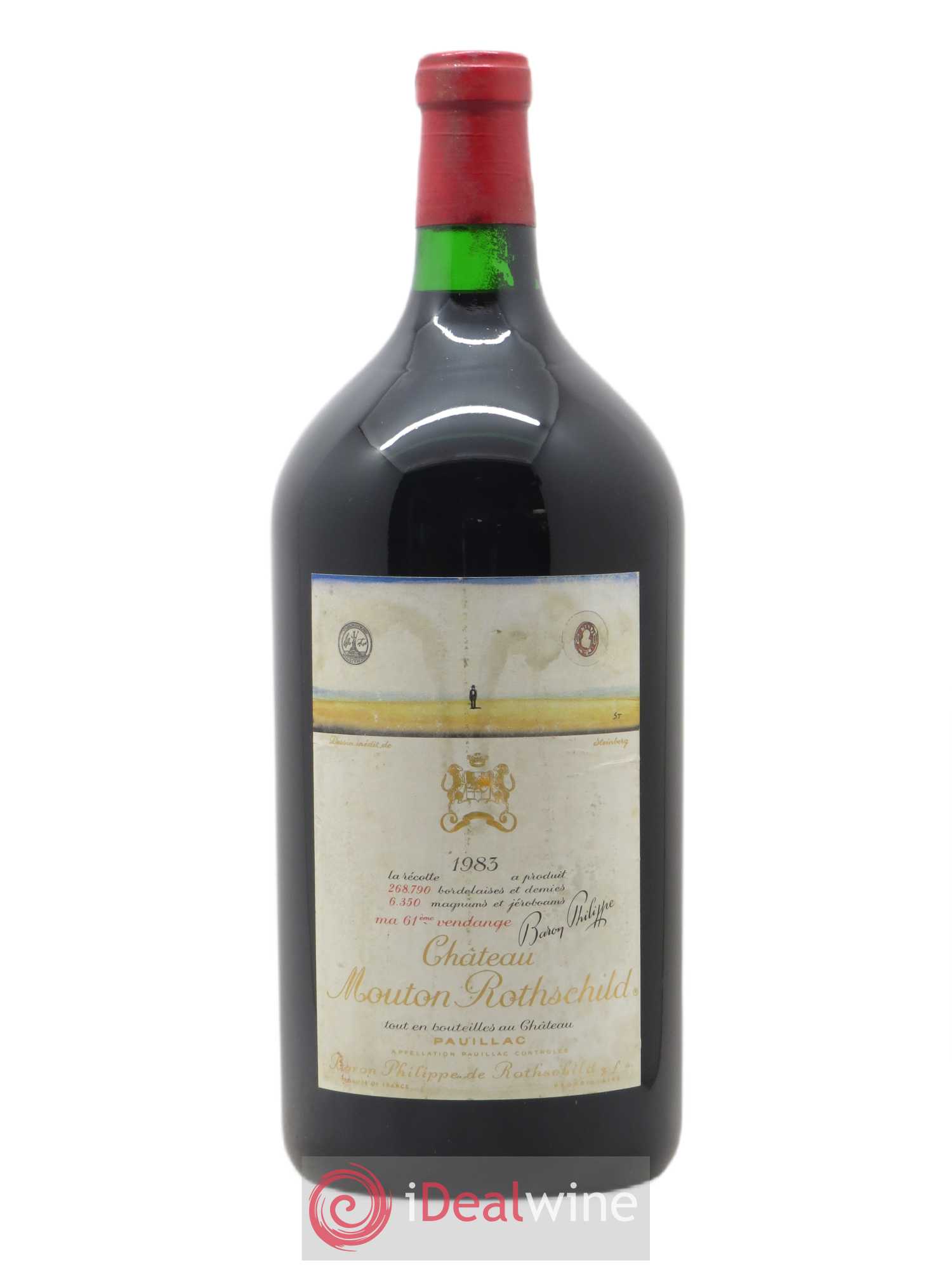 Château Mouton Rothschild 1er Grand Cru Classé 1983 - Lot de 1 double magnum - 0