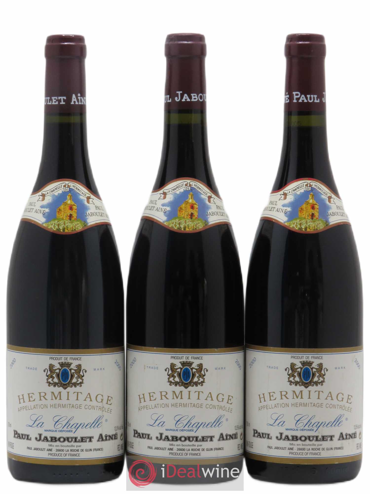 Hermitage La Chapelle Paul Jaboulet Ainé 2000 - Lot de 3 bouteilles - 0