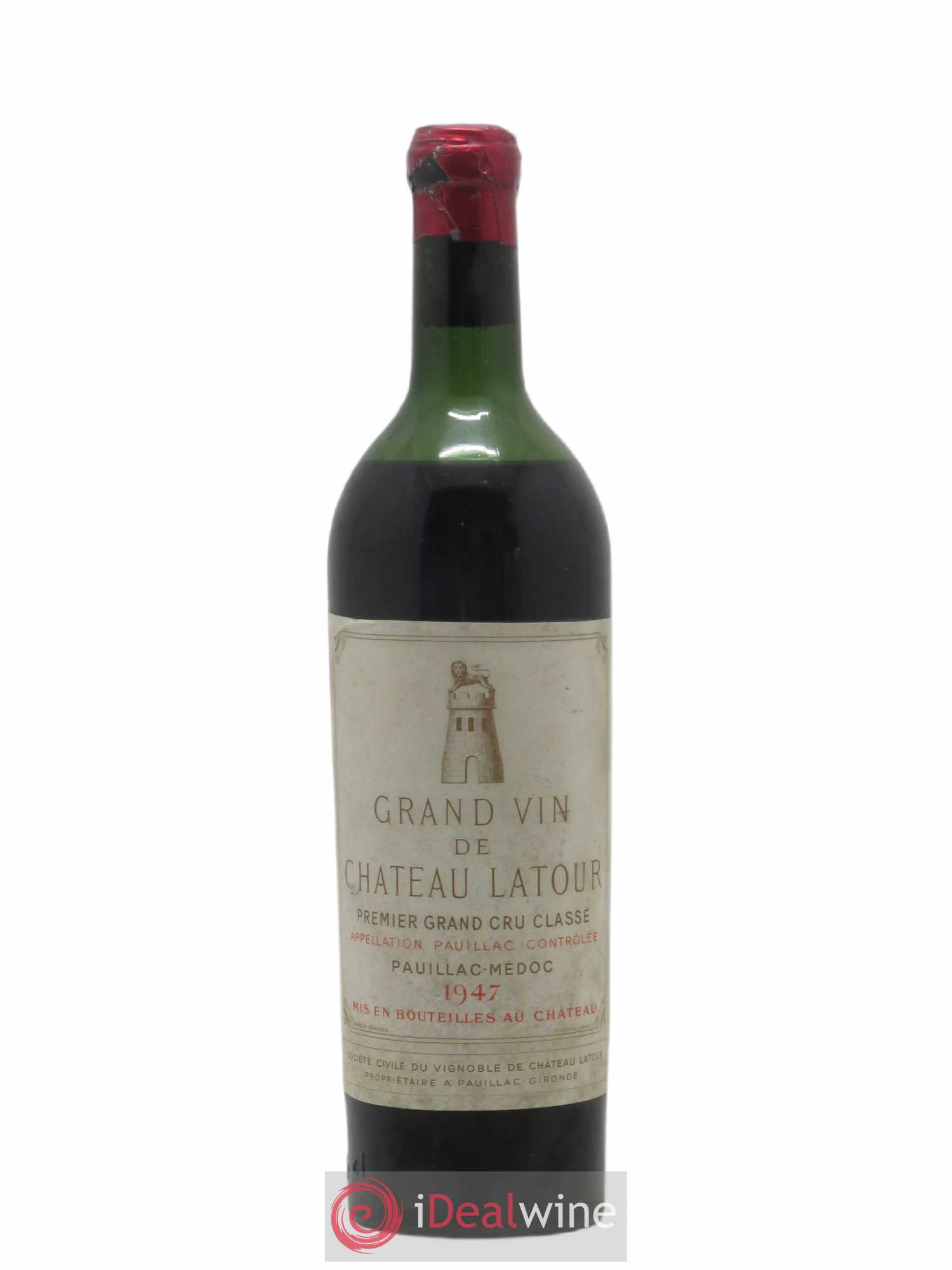 Château Latour 1er Grand Cru Classé 1947 - Lot de 1 bouteille - 0