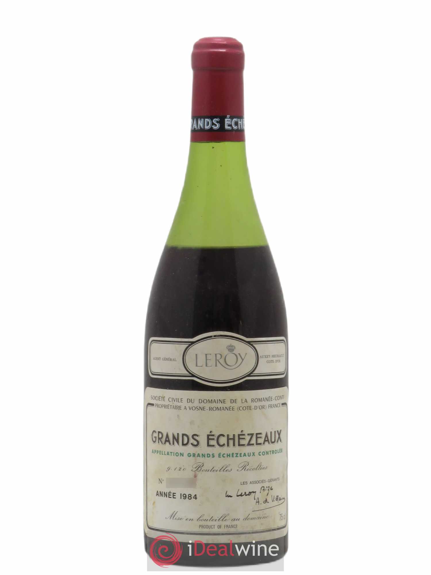 Grands-Echezeaux Grand Cru Domaine de la Romanée-Conti 1984 - Lot de 1 bouteille - 0