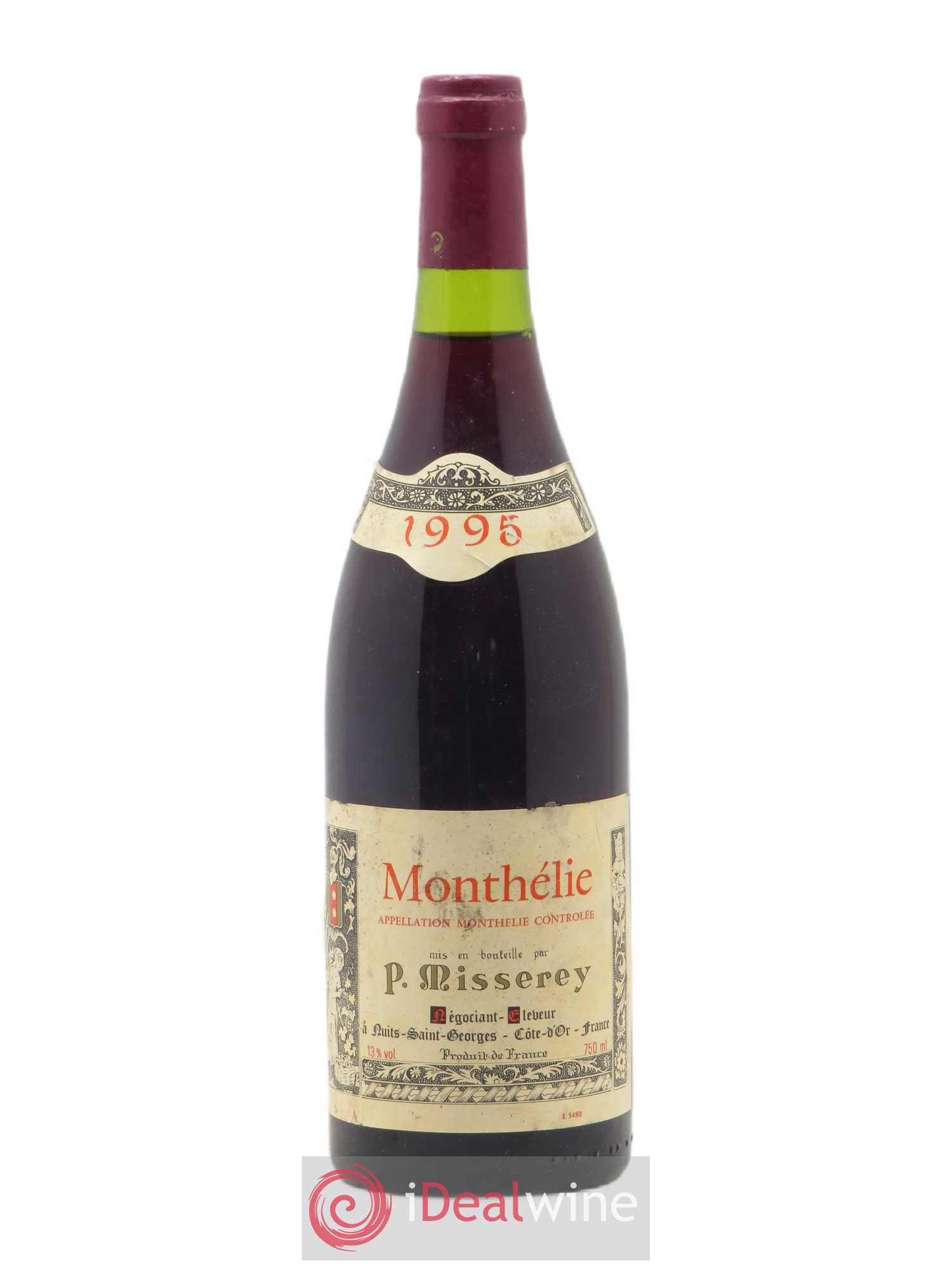 Monthélie P. Misserey 1995 - Lot de 1 bouteille - 0