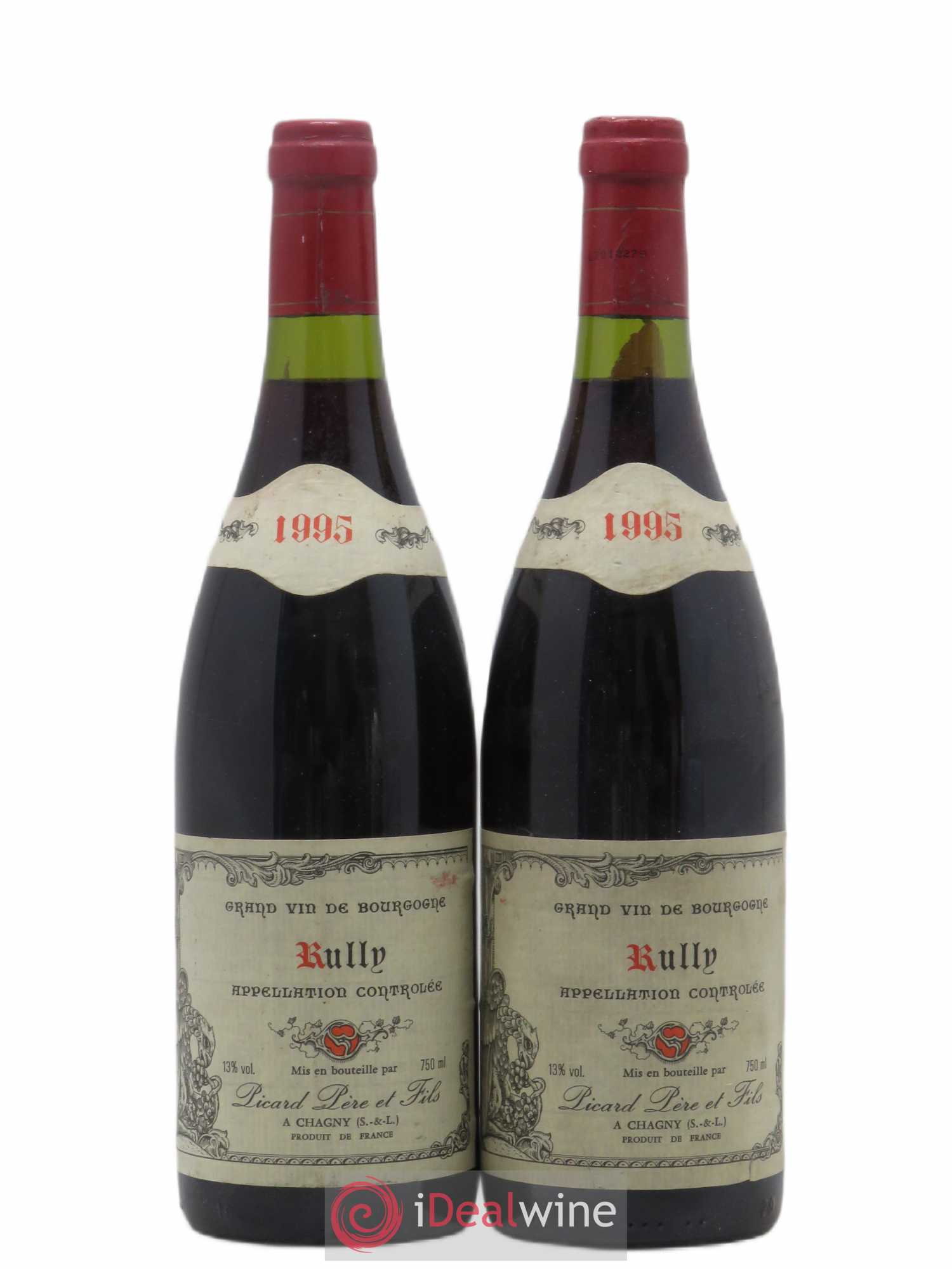 Rully Picard Père et Fils 1995 - Lot de 2 bouteilles - 0