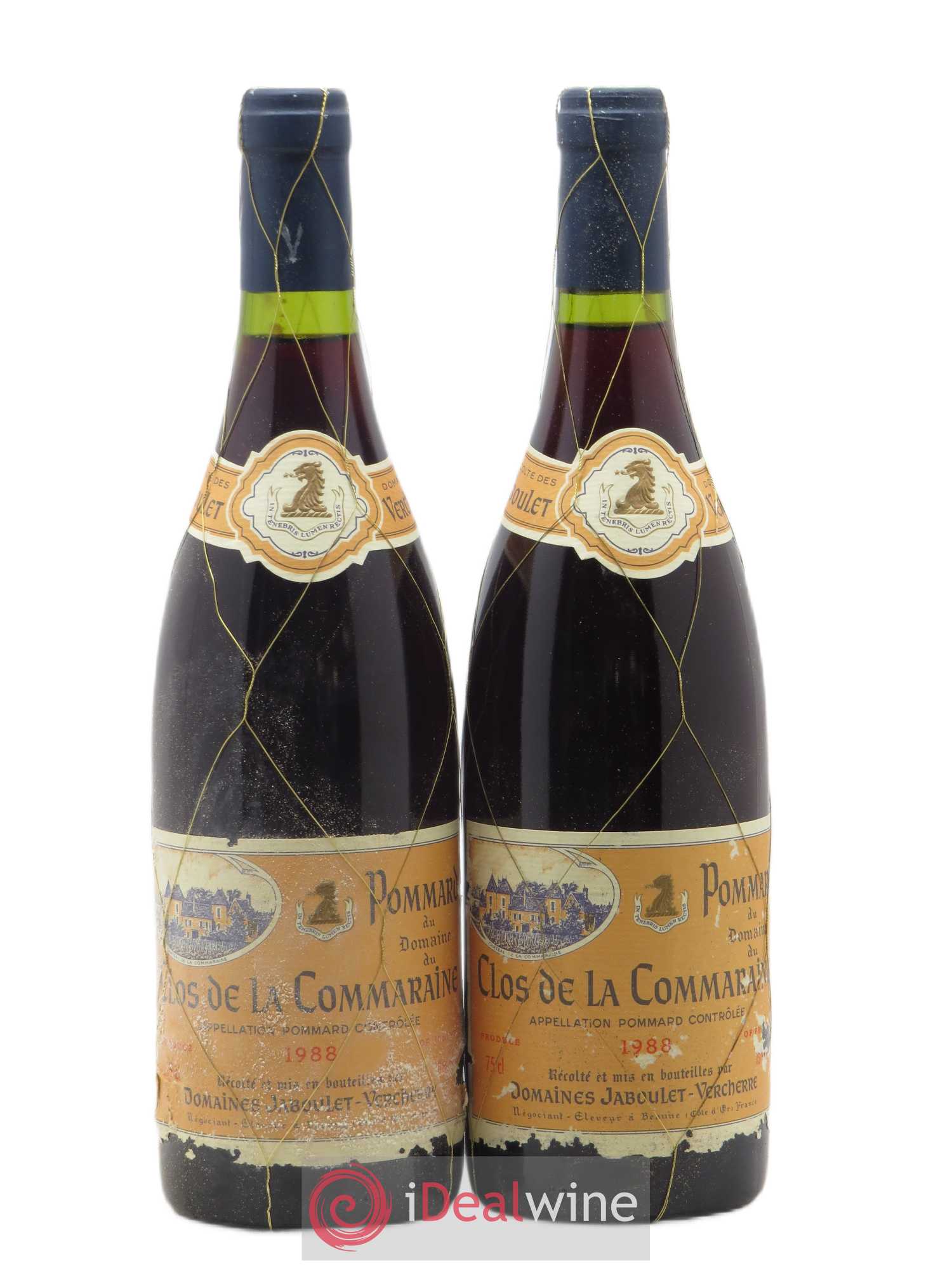 Pommard 1er Cru Clos de la Commaraine Domaine Jaboulet Vercherre 1988 - Posten von 2 Flaschen - 0