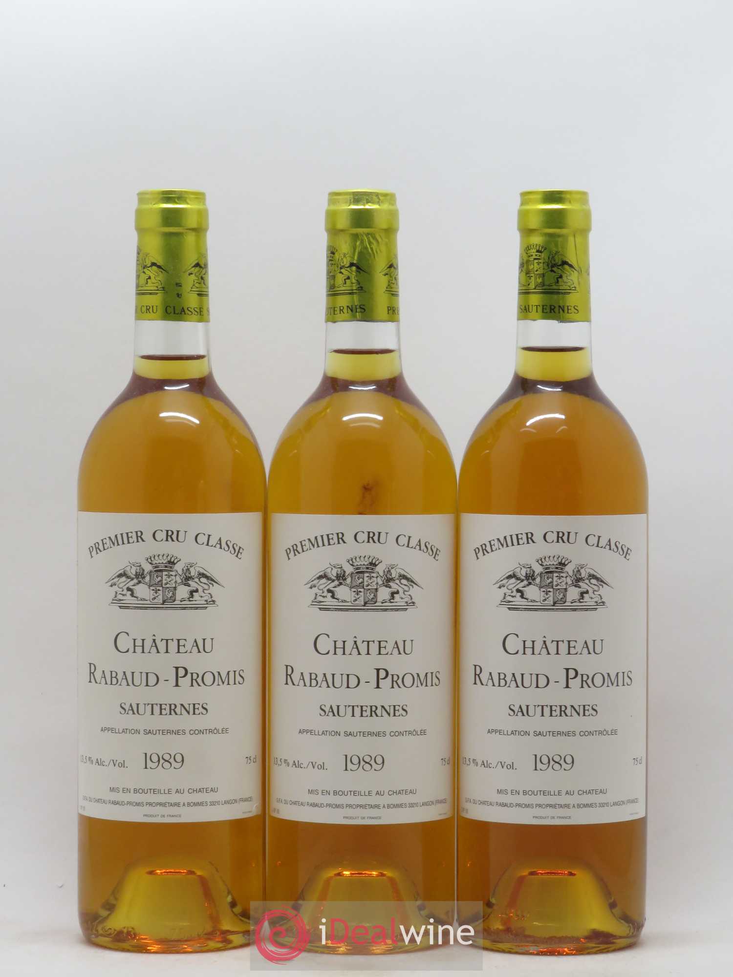 Château Rabaud Promis 1er Grand Cru Classé 1989 - Lotto di 12 bottiglie - 4
