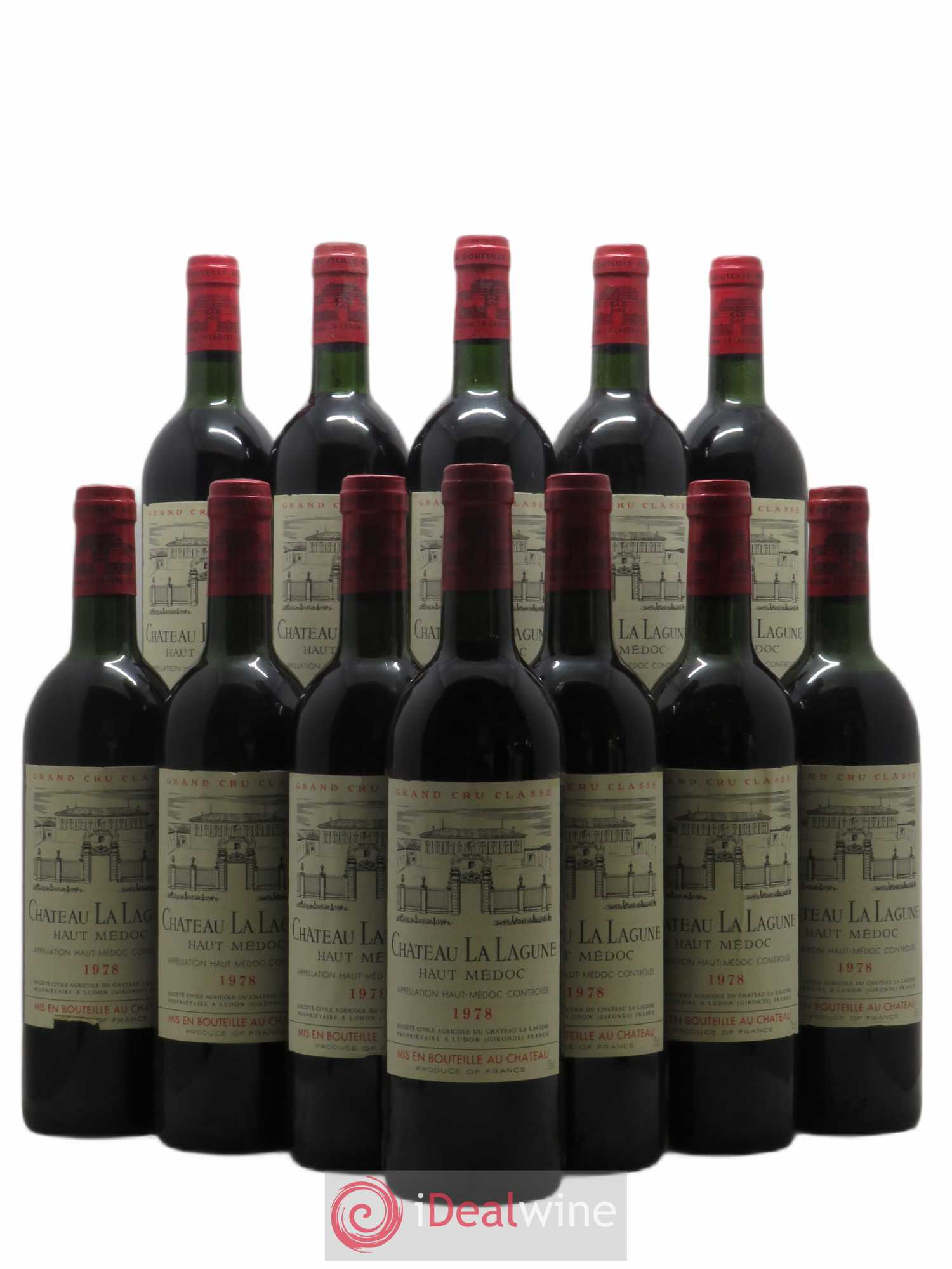 Château la Lagune 3ème Grand Cru Classé 1978 - Lot de 12 bouteilles - 0