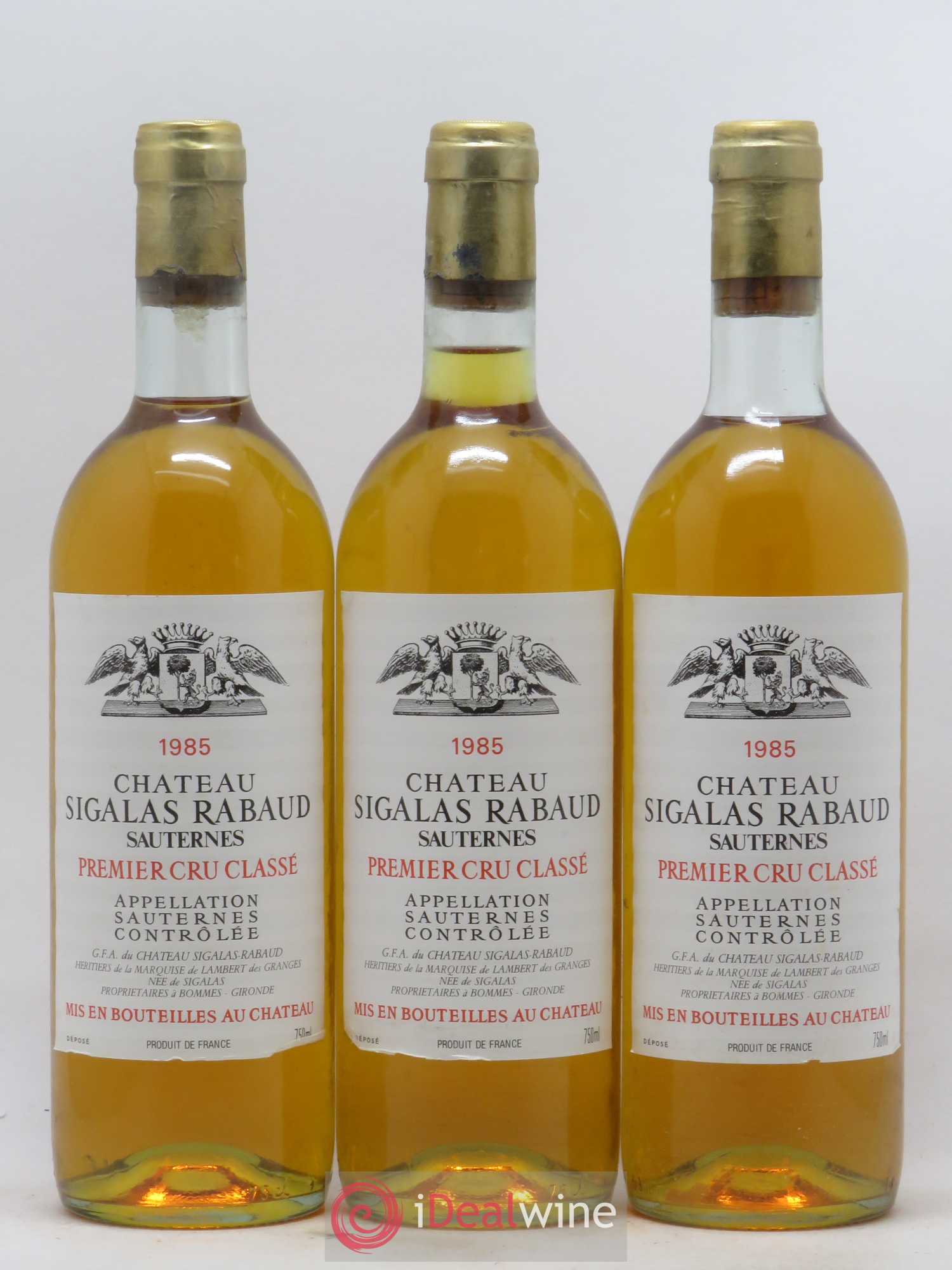 Château Sigalas Rabaud 1er Grand Cru Classé 1985 - Lot de 12 bouteilles - 4