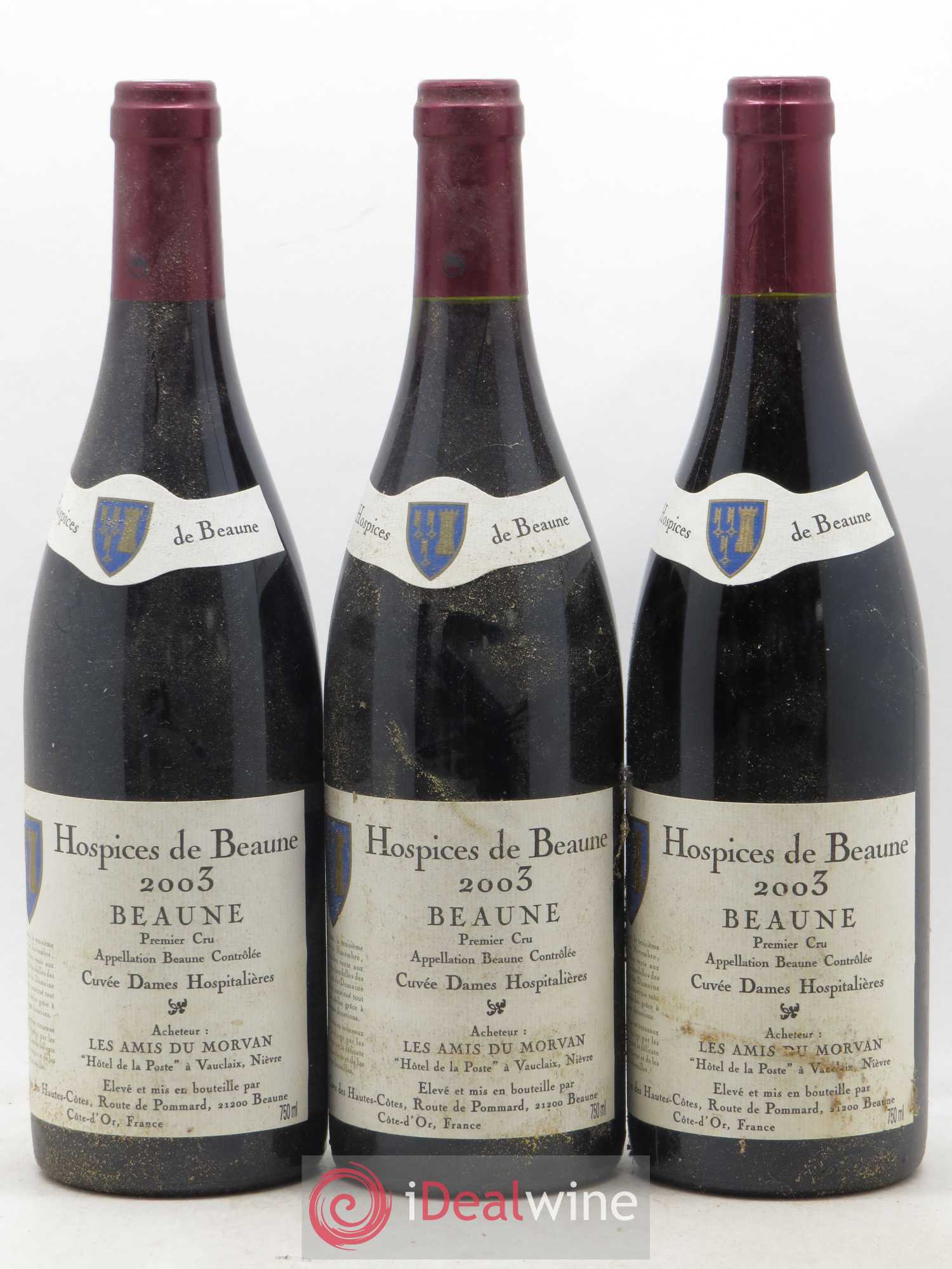 Beaune 1er Cru Cuvée Dames Hospitalières Hospices de Beaune 2003 - Lotto di 12 bottiglie - 1