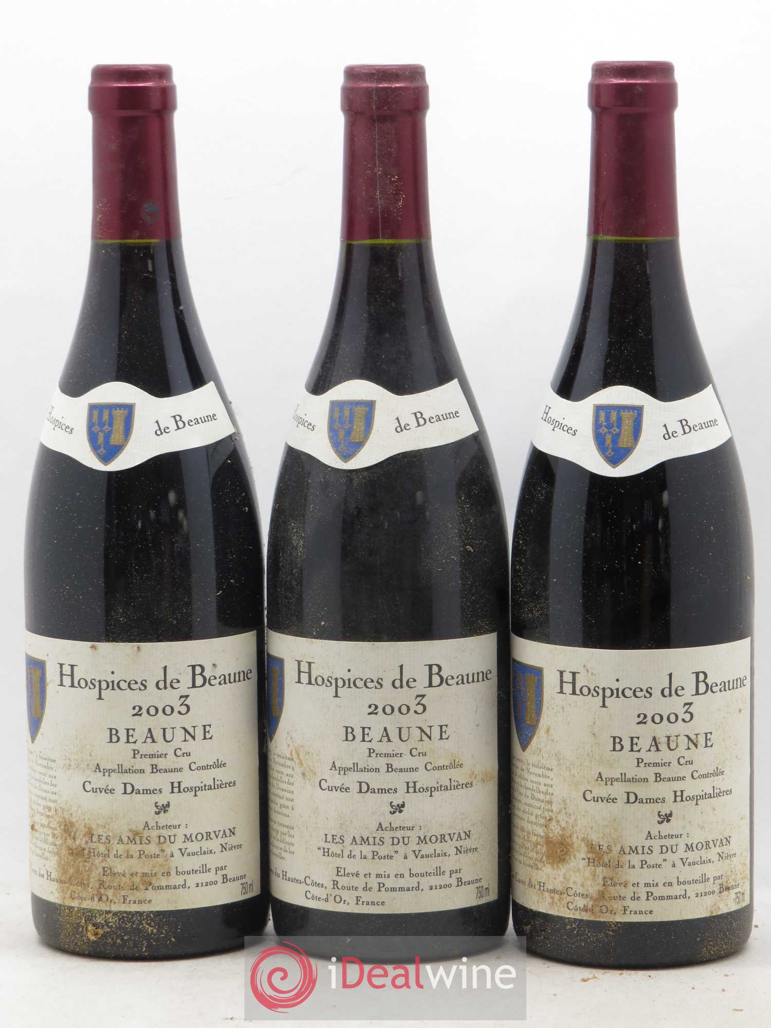 Beaune 1er Cru Cuvée Dames Hospitalières Hospices de Beaune 2003 - Lotto di 12 bottiglie - 3