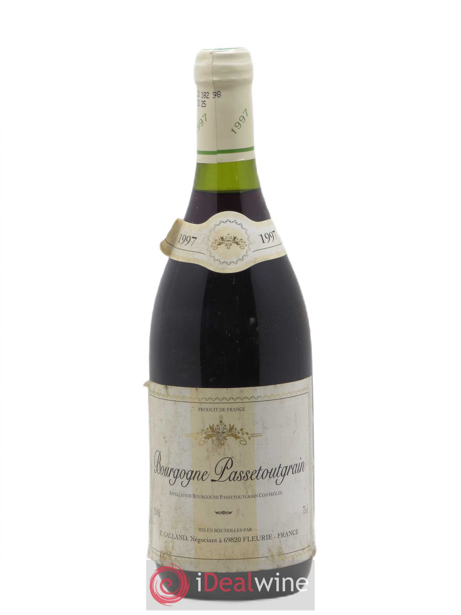 Bourgogne Passetoutgrain R. Galland 1997 - Lot de 1 bouteille - 0