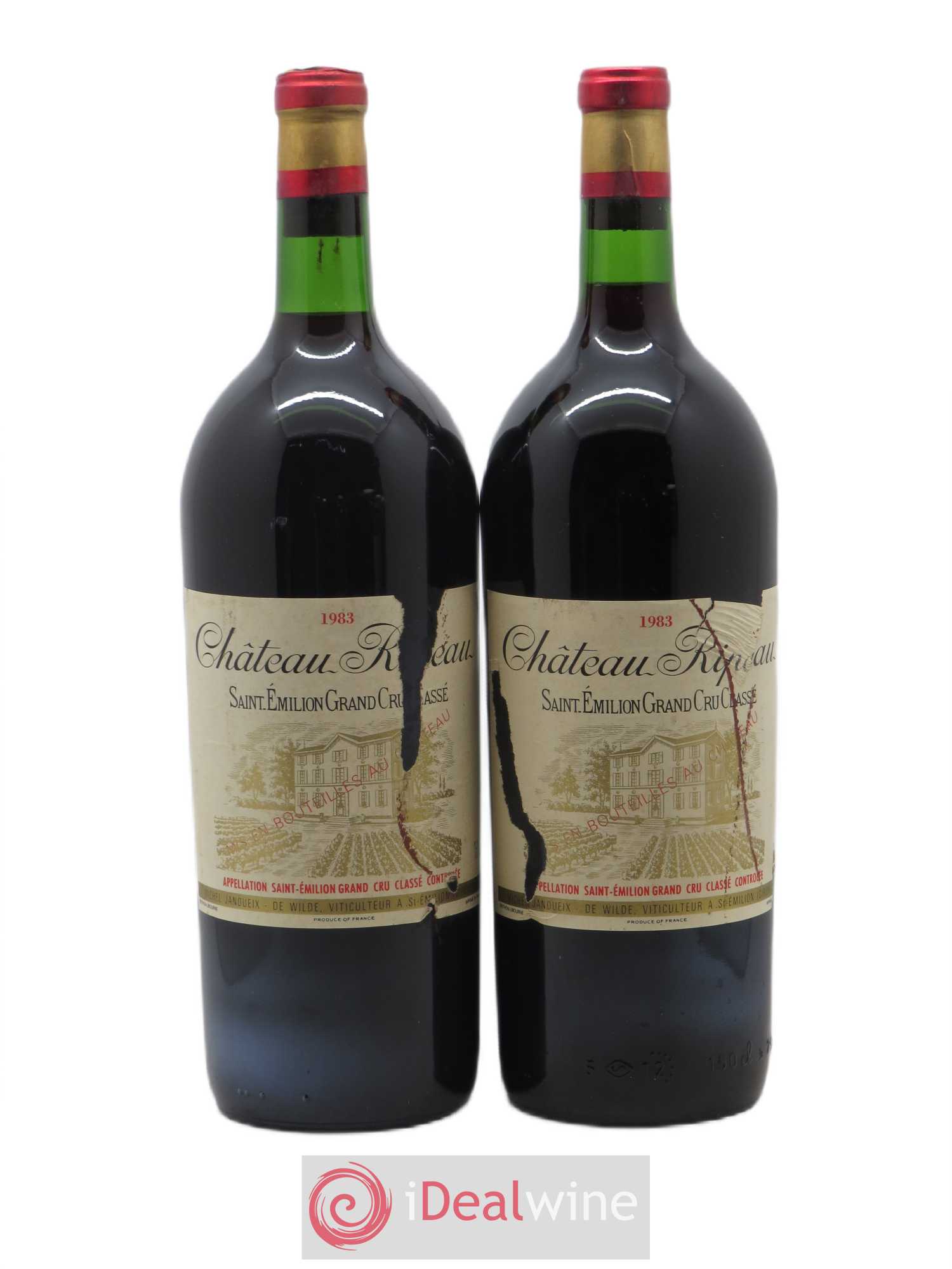 Château Ripeau Grand Cru Classé 1983 - Posten von 2 Magnum - 0