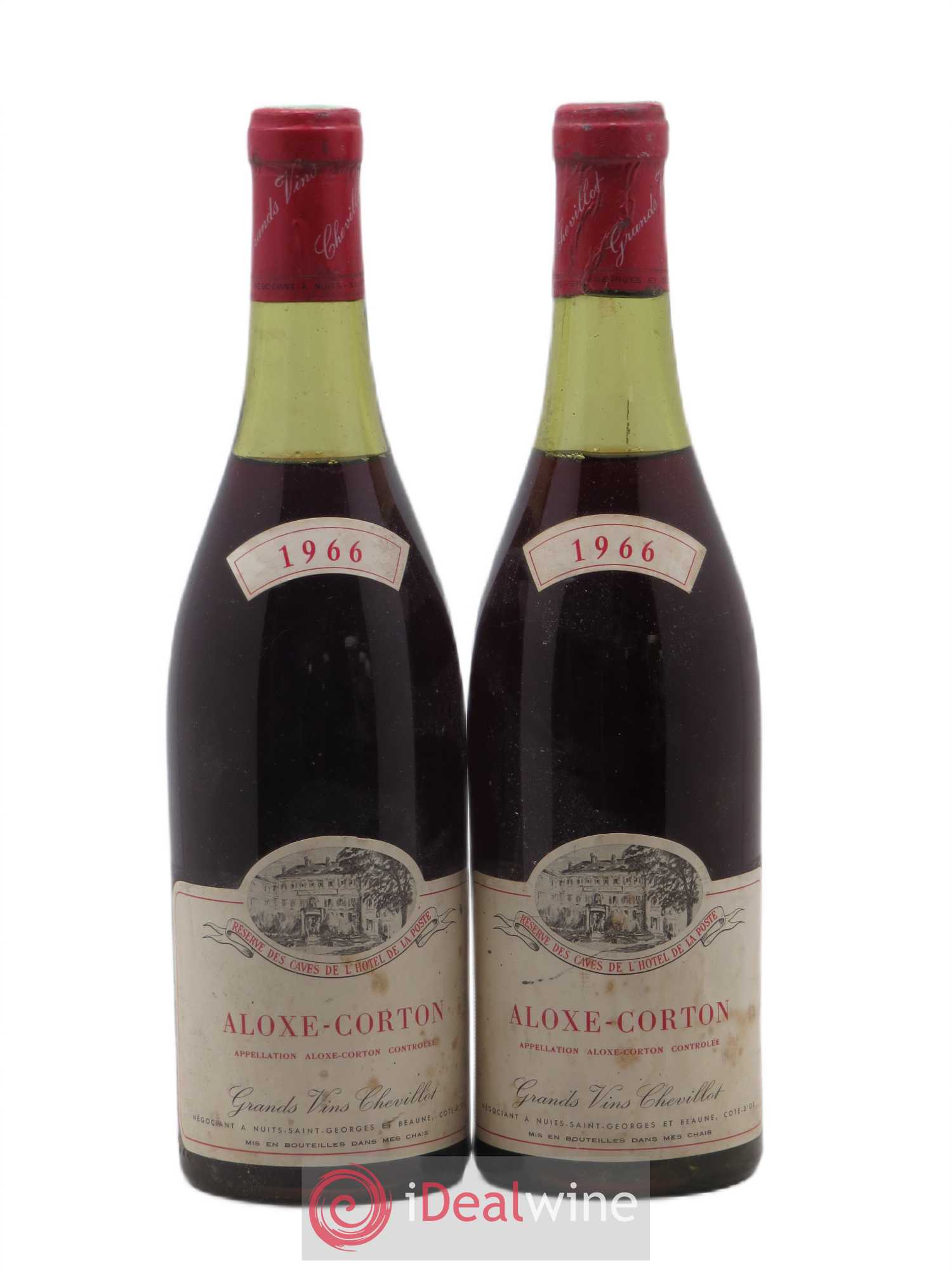 Aloxe-Corton Chevillot 1966 - Lot de 2 bouteilles - 0