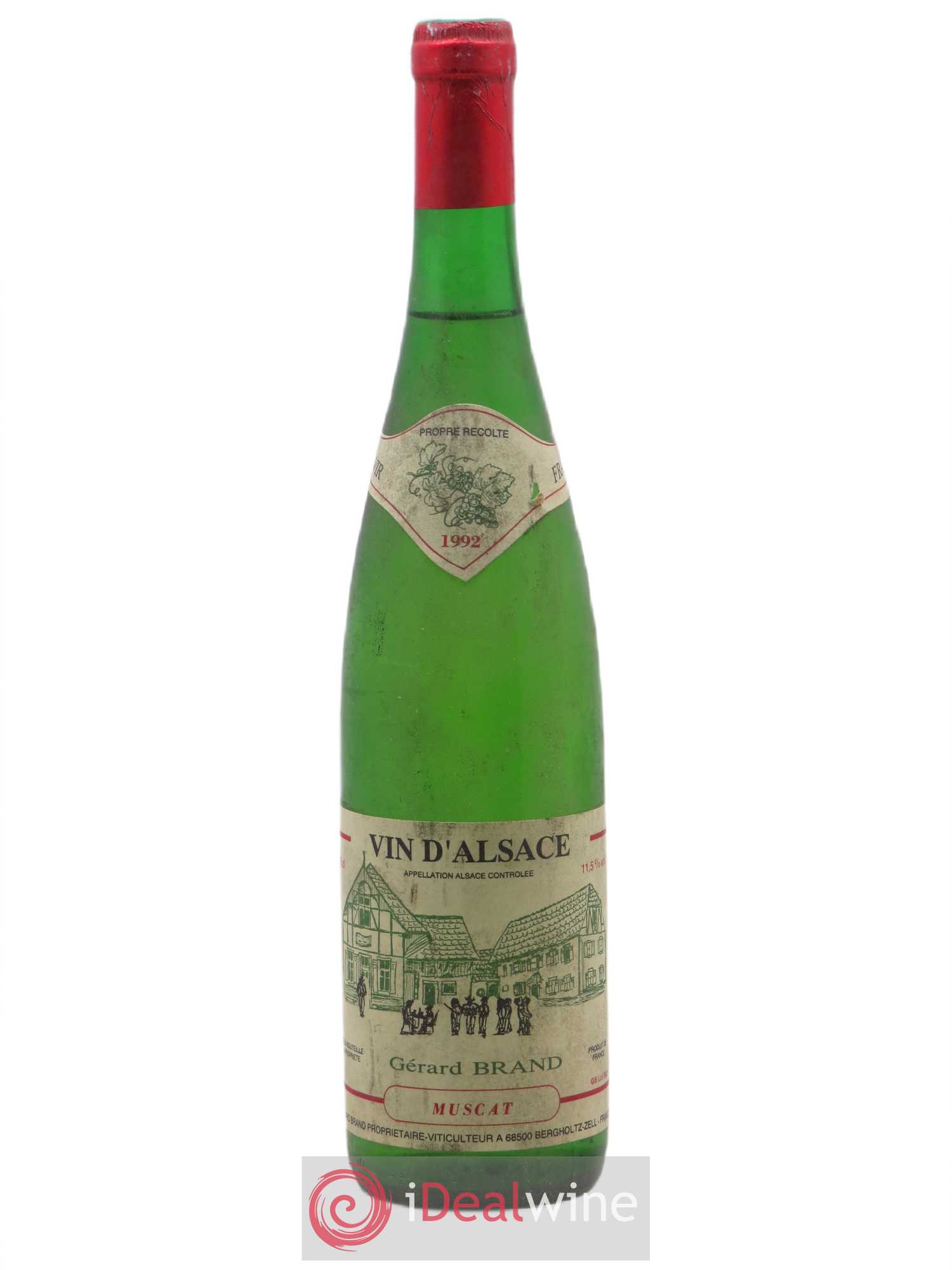 Alsace Muscat Gérard Brand 1992 - Posten von 1 Flasche - 0
