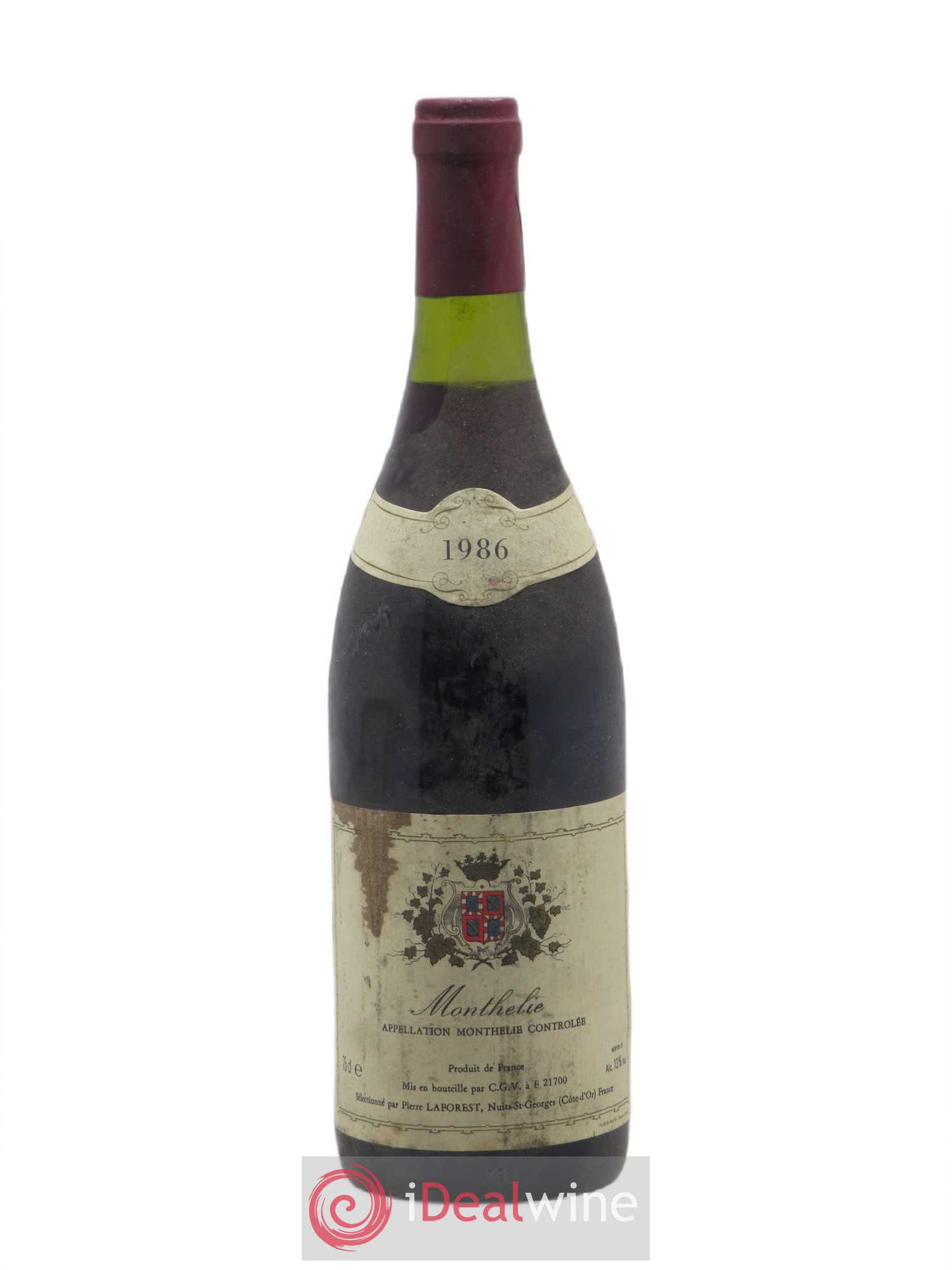 Monthélie Pierre Laforest 1986 - Lot de 1 bouteille - 0