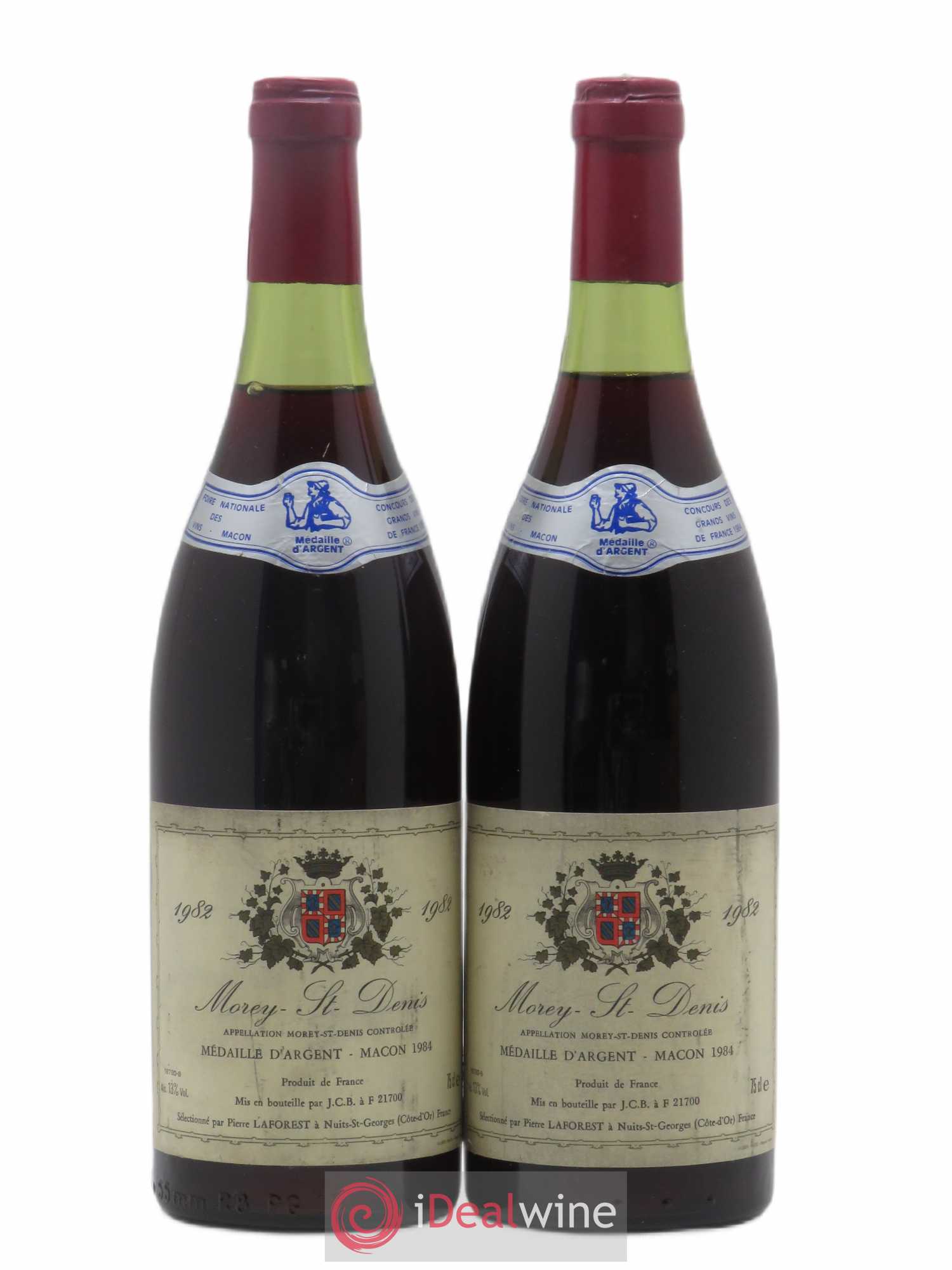 Morey-Saint-Denis Pierre Laforest 1982 - Lot de 2 bouteilles - 0