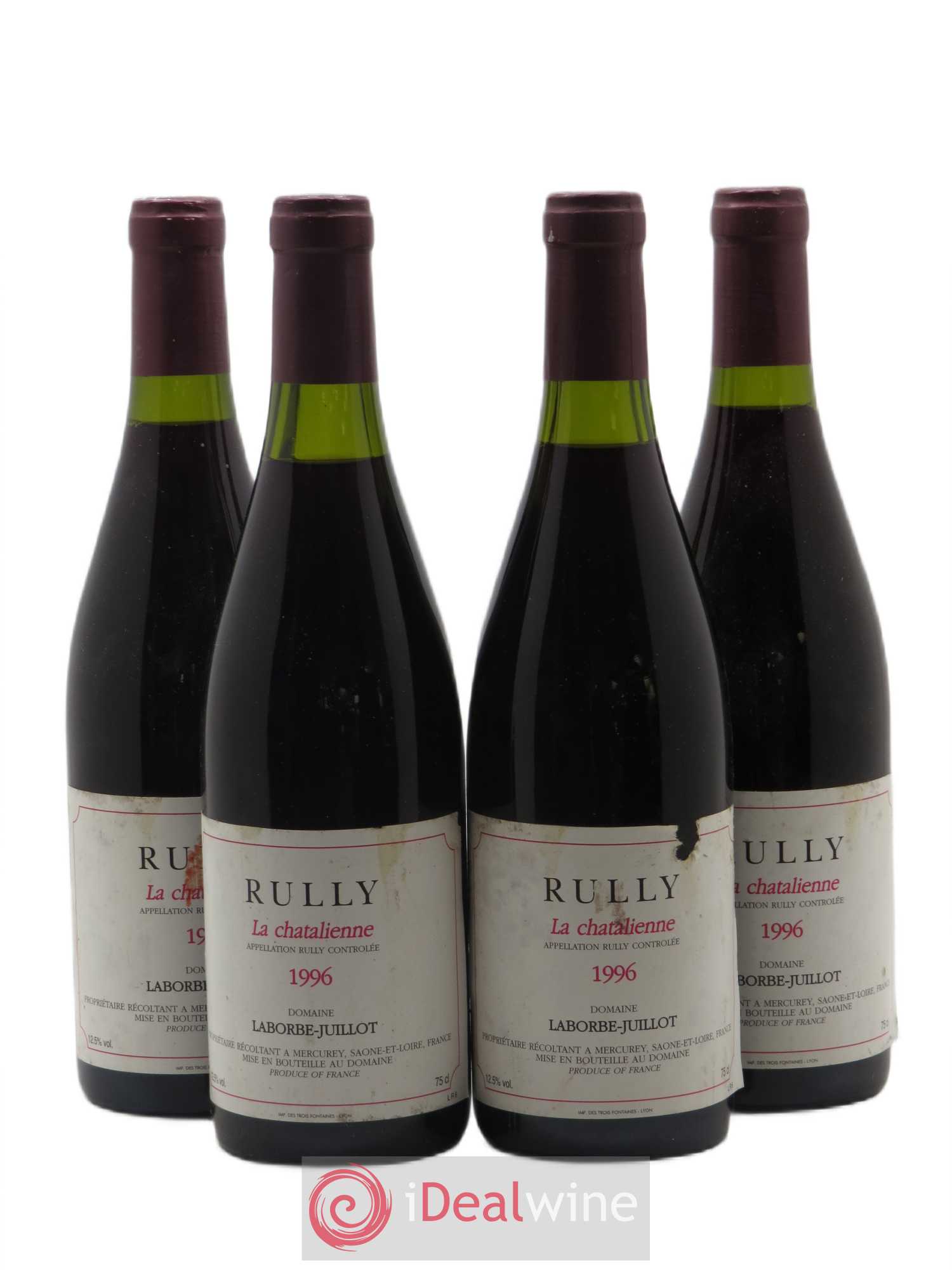 Rully La Chatalienne Domaine Laborbe-Juillot 1996 - Posten von 4 Flaschen - 0