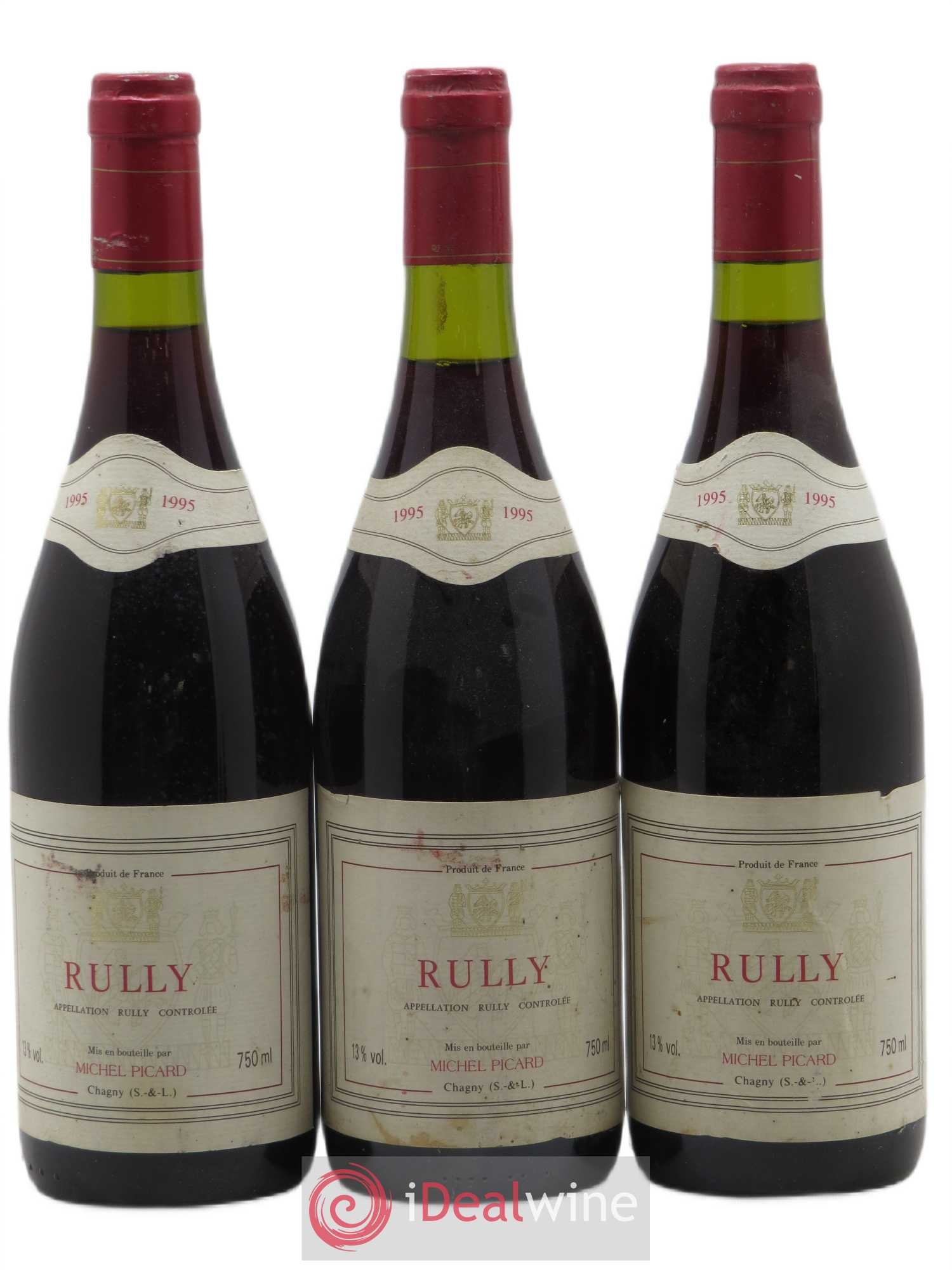 Rully Michel Picard 1995 - Posten von 3 Flaschen - 0
