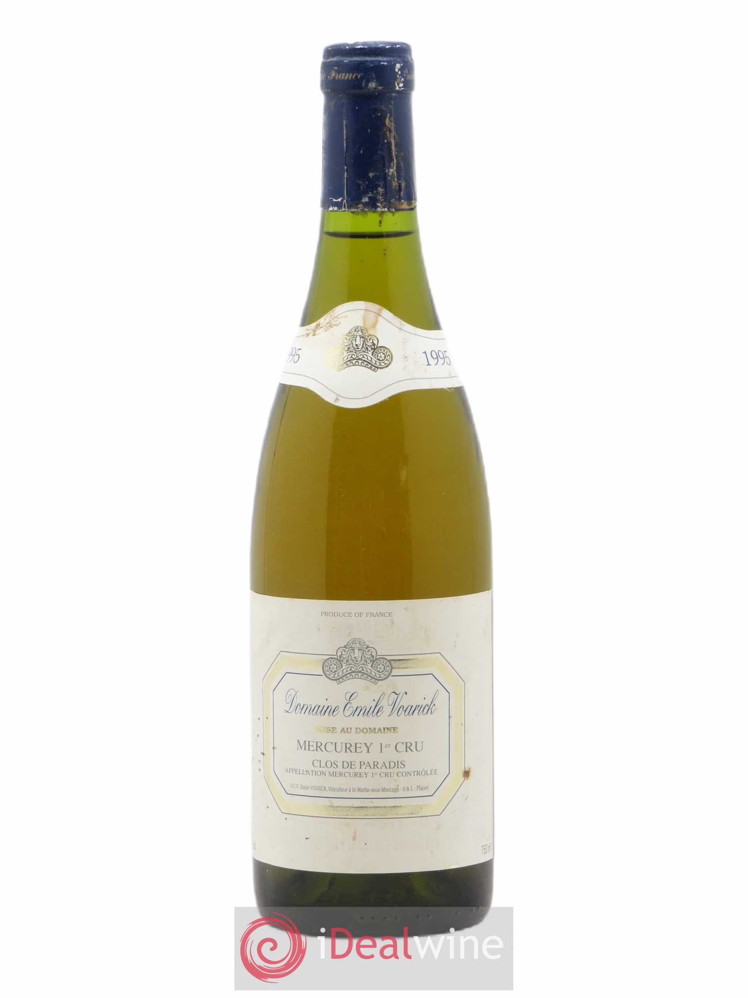 Meursault 1er Cru Clos de Paradis Domaine Emile Voarick 1995 - Posten von 1 Flasche - 0
