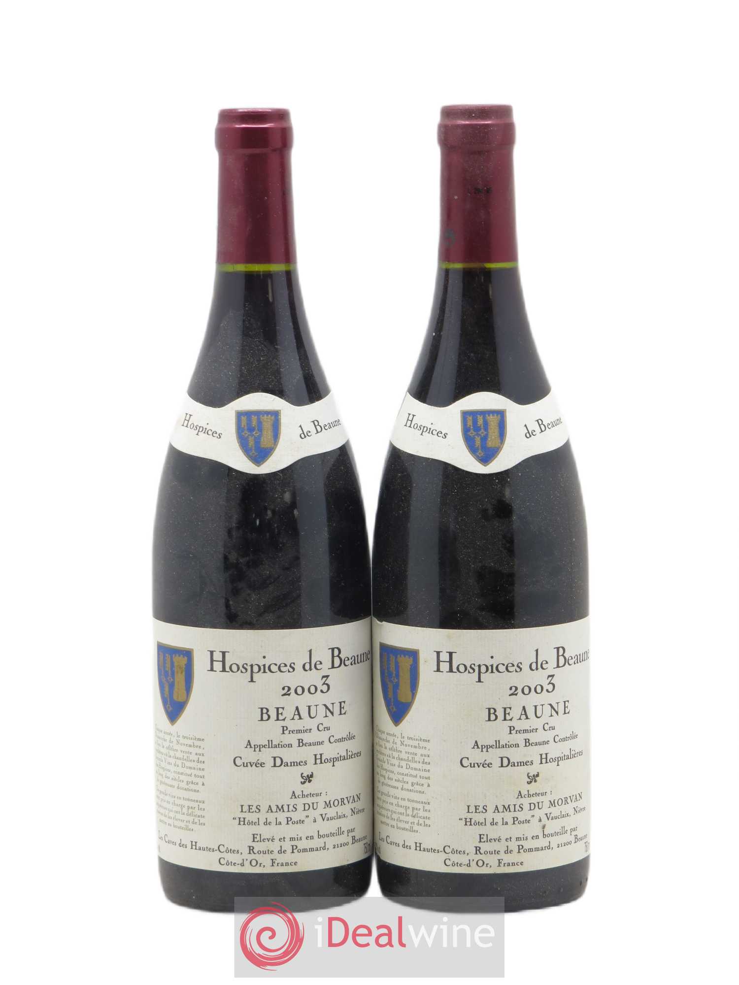 Beaune 1er Cru Cuvée Dames Hospitalières Hospices de Beaune 2003 - Lot de 2 bouteilles - 0