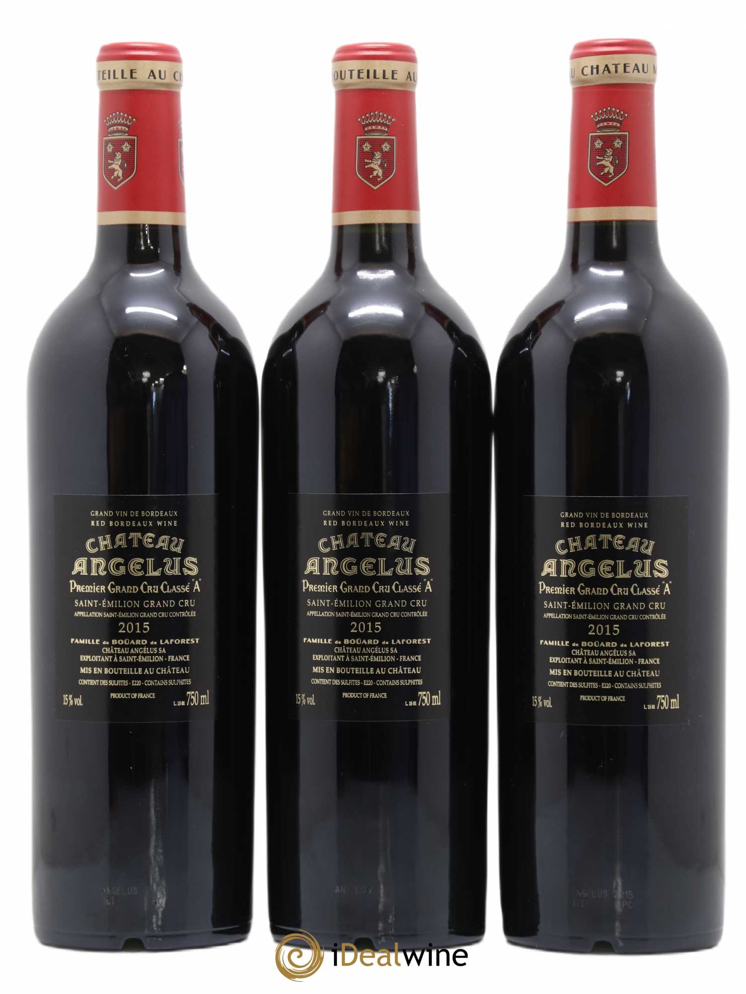 Château Angélus 1er Grand Cru Classé A 2015 - Lot de 6 bouteilles - 2